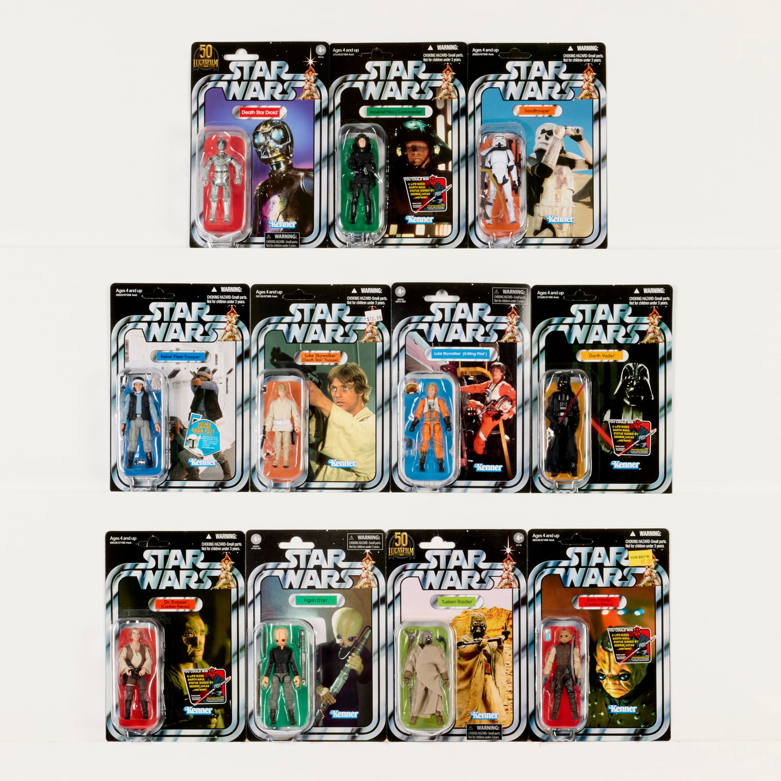 11PC 2010-22 Hasbro Star Wars The Vintage Collection A New Hope Related Group Factory Sealed (1 of 2)