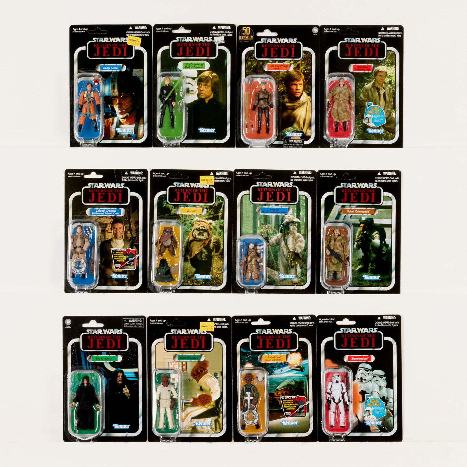 12PC 2010-21 Hasbro Star Wars The Vintage Collection Return of the Jedi Endor Related Group (1 of 2)