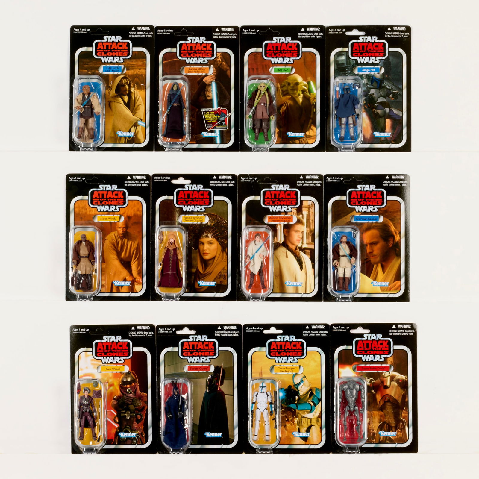 12PC 2012-12 Hasbro Star Wars The Vintage Collection Attack of the Clone Related Group: 12PC 2012-12 Hasbro Star Wars The Vintage Collection Attack of the Clone Related Group Factory Sealed USA, 2010-12 9 h x 6 w x 1.75 d in (23 x 15 x 4 cm) Attack of the Clones The Vintage Collection Fa