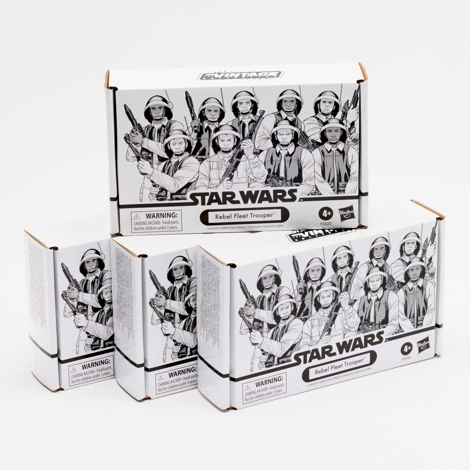 4PC 2021 Hasbro Star Wars The Vintage Collection Rebel Fleet Trooper 4-Pack Army Builder Group (1 of 2)