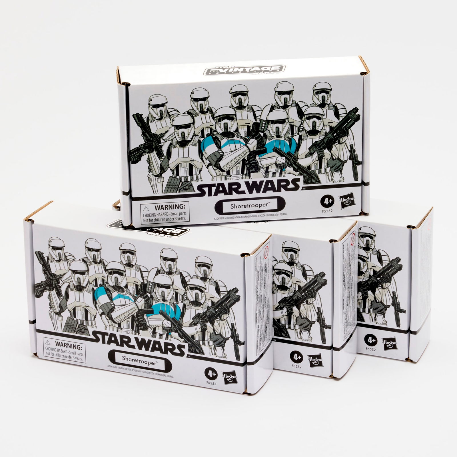 4PC 2022 Hasbro Star Wars The Vintage Collection Shoretrooper 4-Pack Army Builder Group (1 of 2)