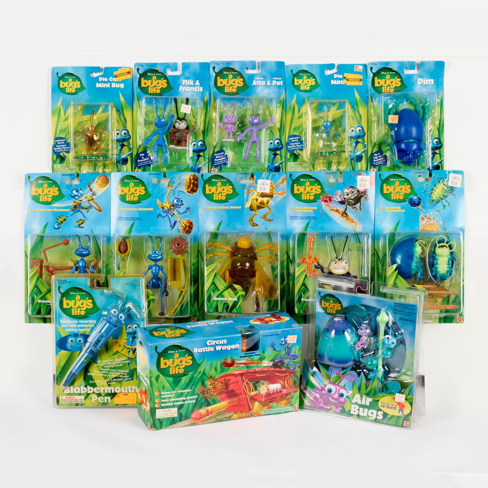 13PC 1998 A Bug's Life Group Factory Sealed (1 of 2)
