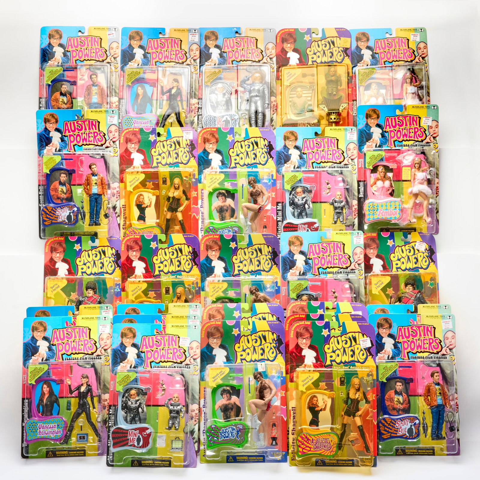 27PC 1999 McFarlane Toys Austin Powers Group Factory Sealed (1 of 2)