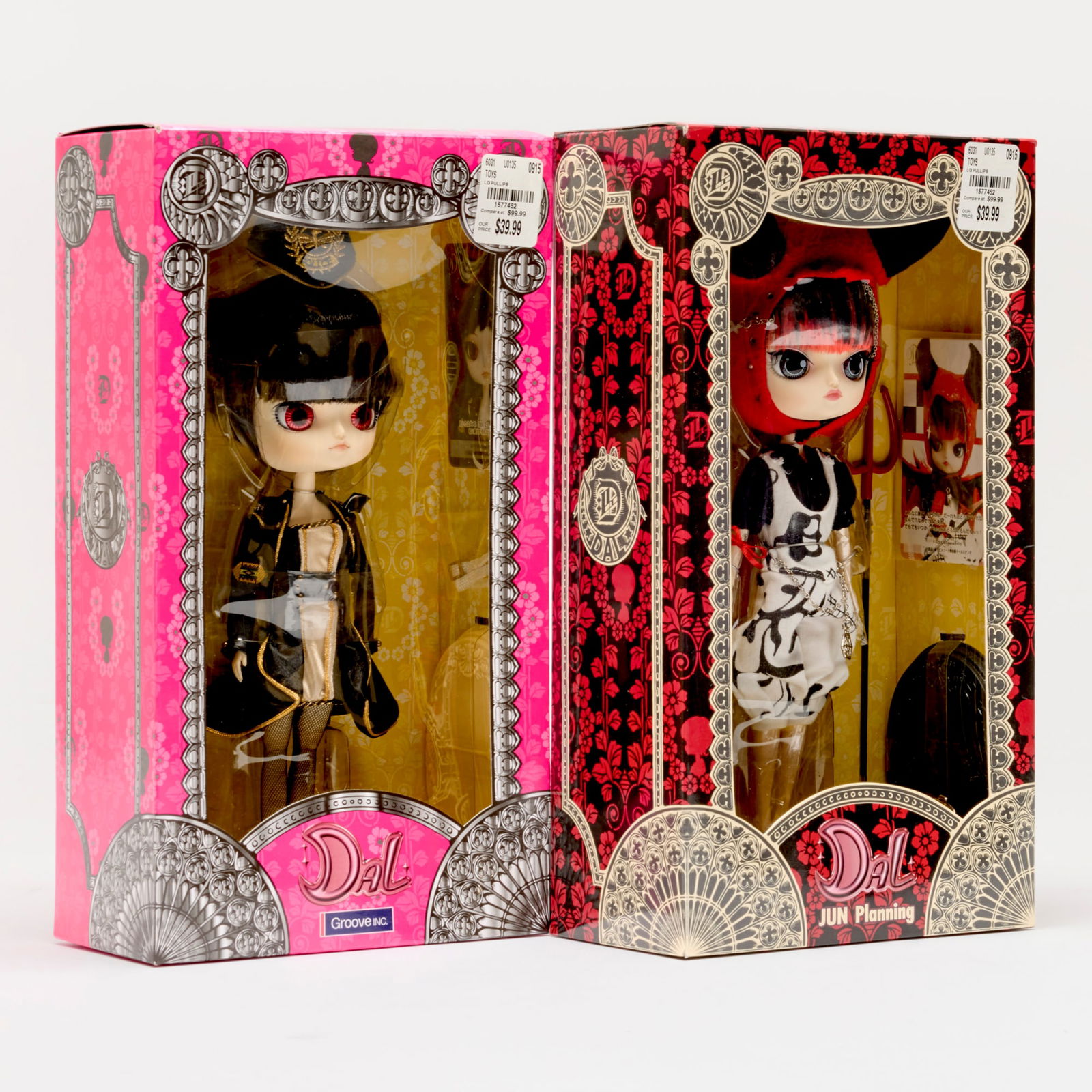 2PC 2008-10 Pullips DAL F-325 Lipoca JUN Planning Doll and D-111 Lucia Groove Inc Doll Group: 2PC 2008-10 Pullips DAL F-325 Lipoca JUN Planning Doll and D-111 Lucia Groove Inc Doll Group Factory Sealed Asia, 2008-10 Factory sealed group includes: 2008 Pullips DAL F-325 Lipoca JUN Planning Doll