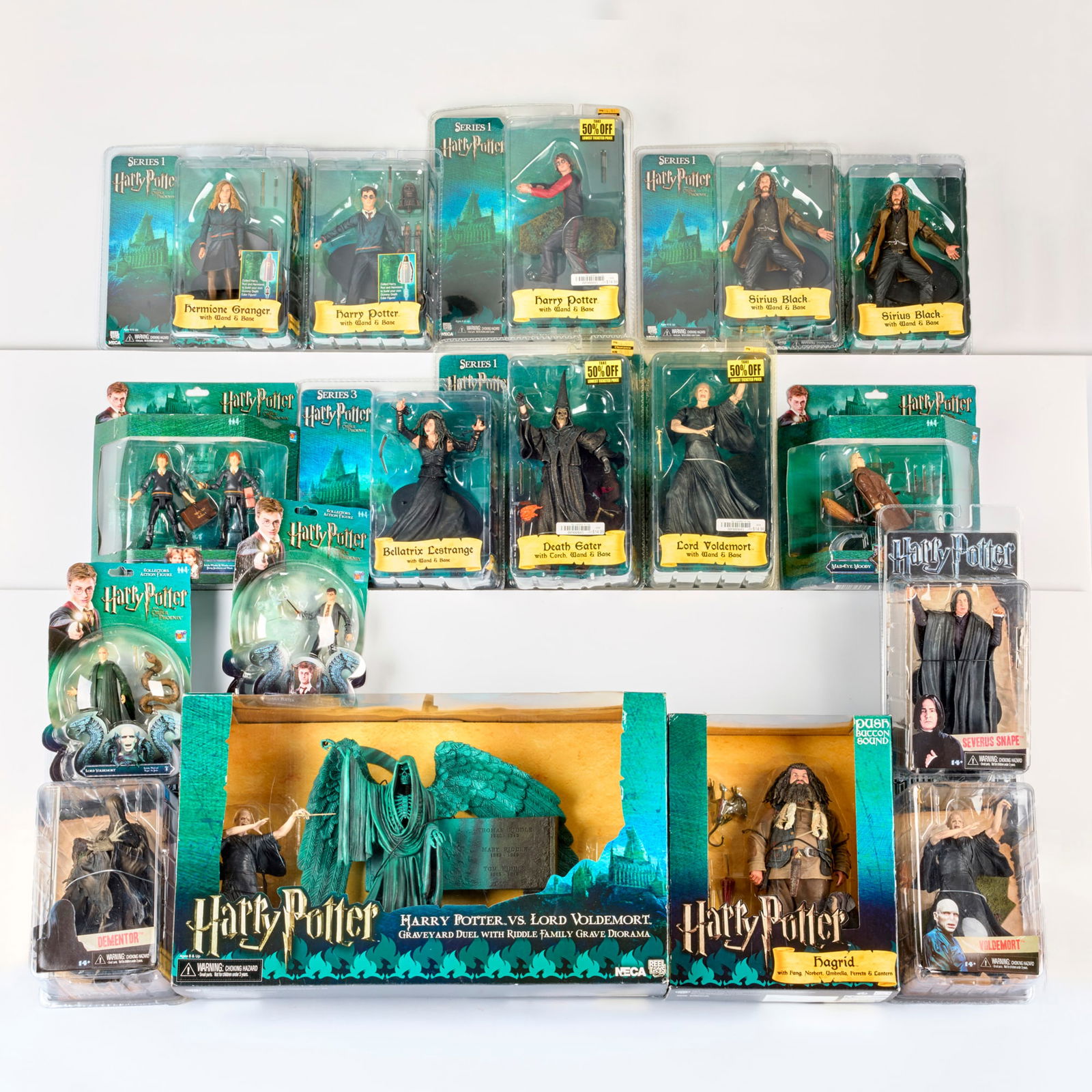 17PC 2007-11 NECA and PopCo Harry Potter and the Order of the Phoenix Group Factory Sealed (1 of 2)