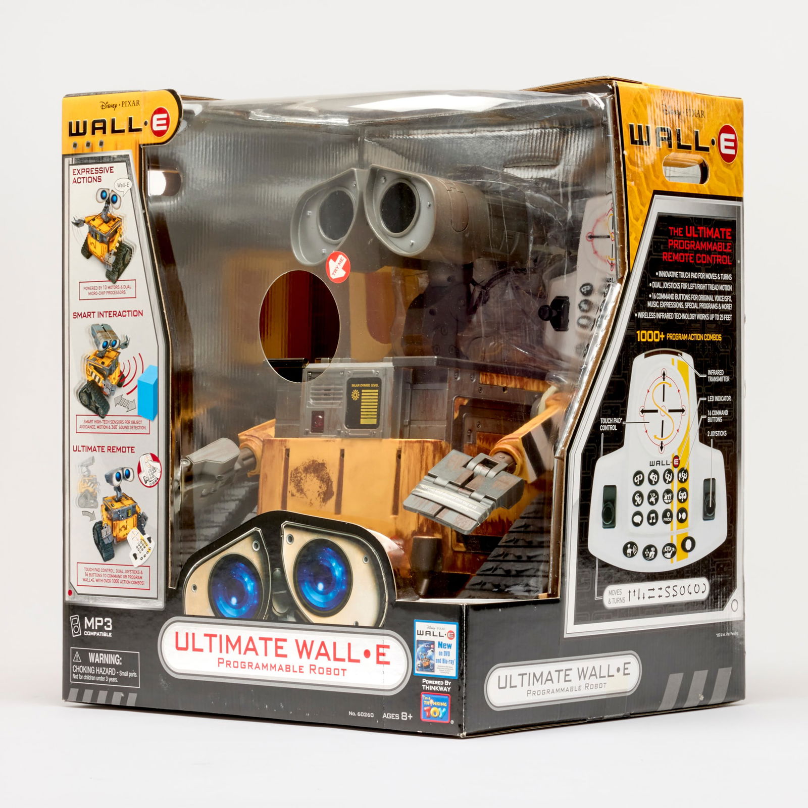 2008 Thinkway Toys Wall-E Ultimate Wall-E Programmable Robot Factory Sealed (1 of 2)