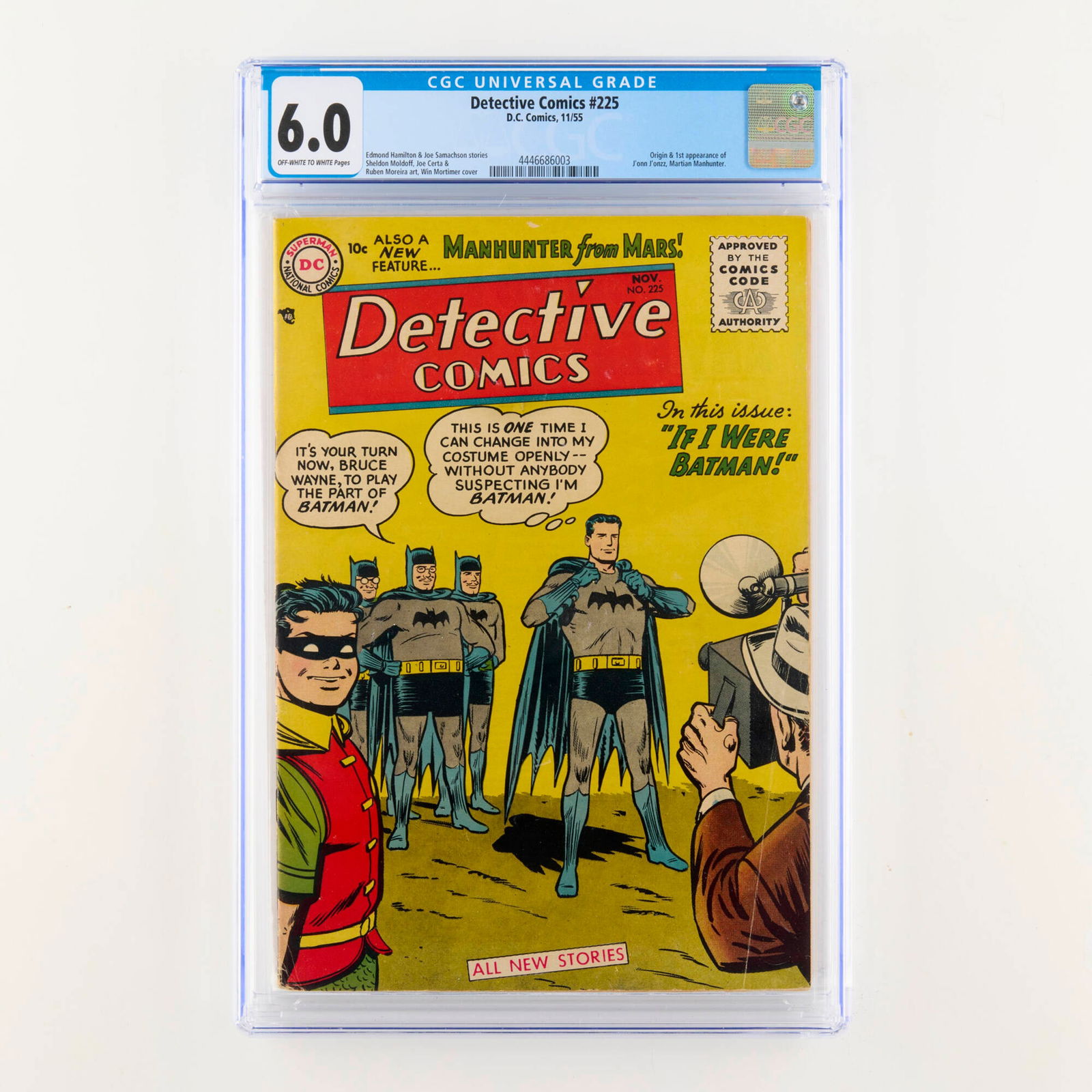 DC Comics Detective Comics #225 CGC 6.0 (1 of 2)