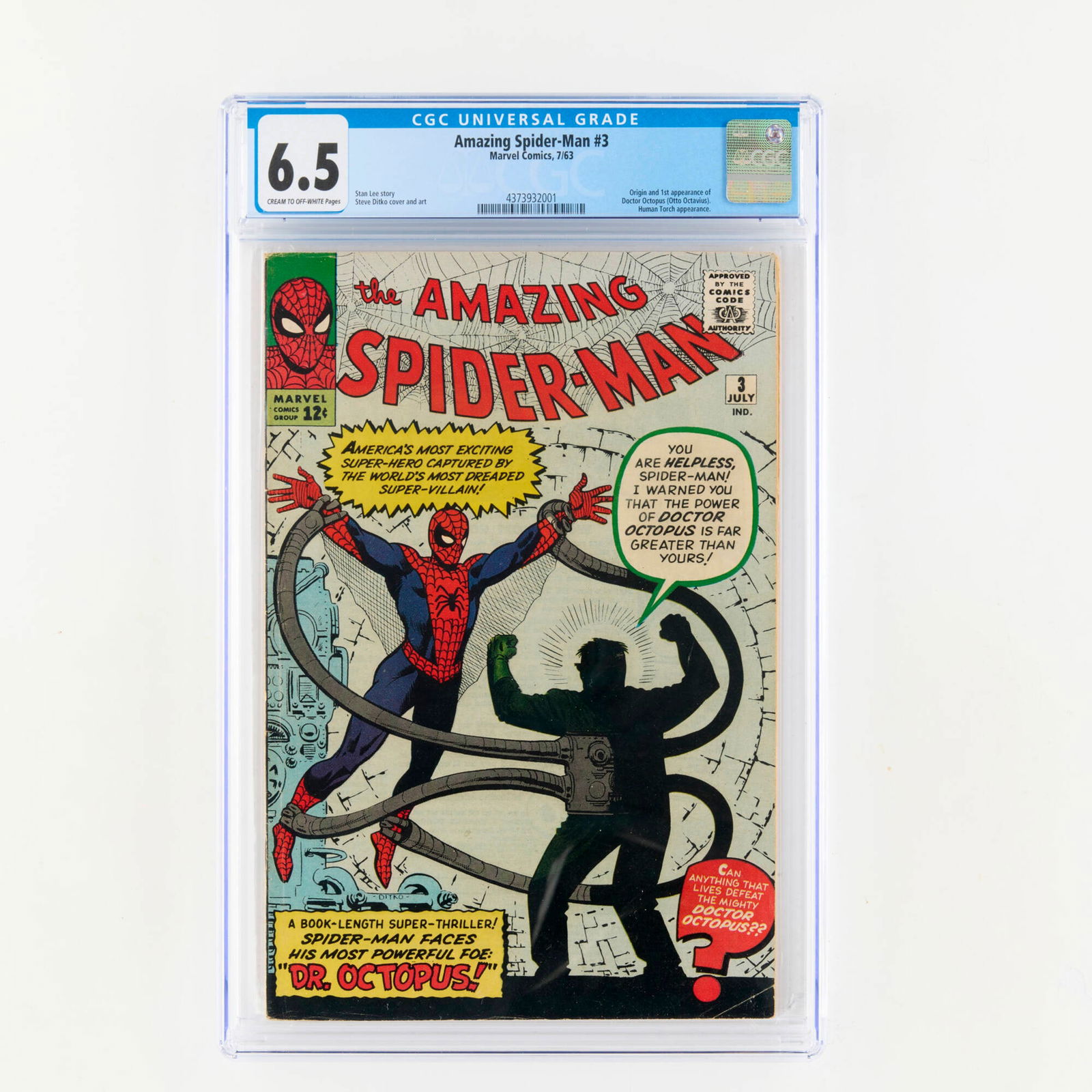 Marvel Comics Amazing Spider-Man #3 CGC 6.5 (1 of 1)