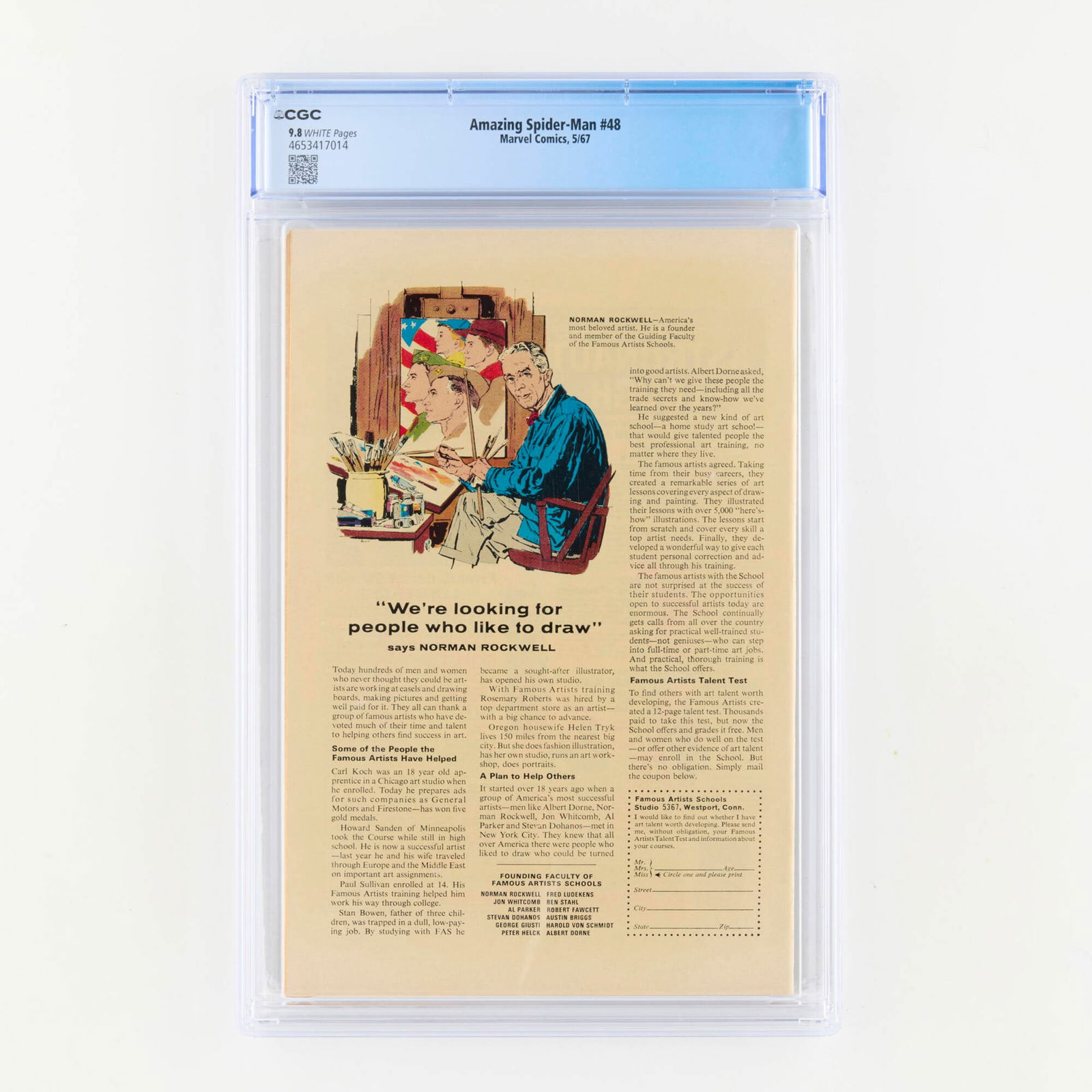 Marvel Comics Amazing Spider-Man #48 CGC 9.8 (1 of 2)