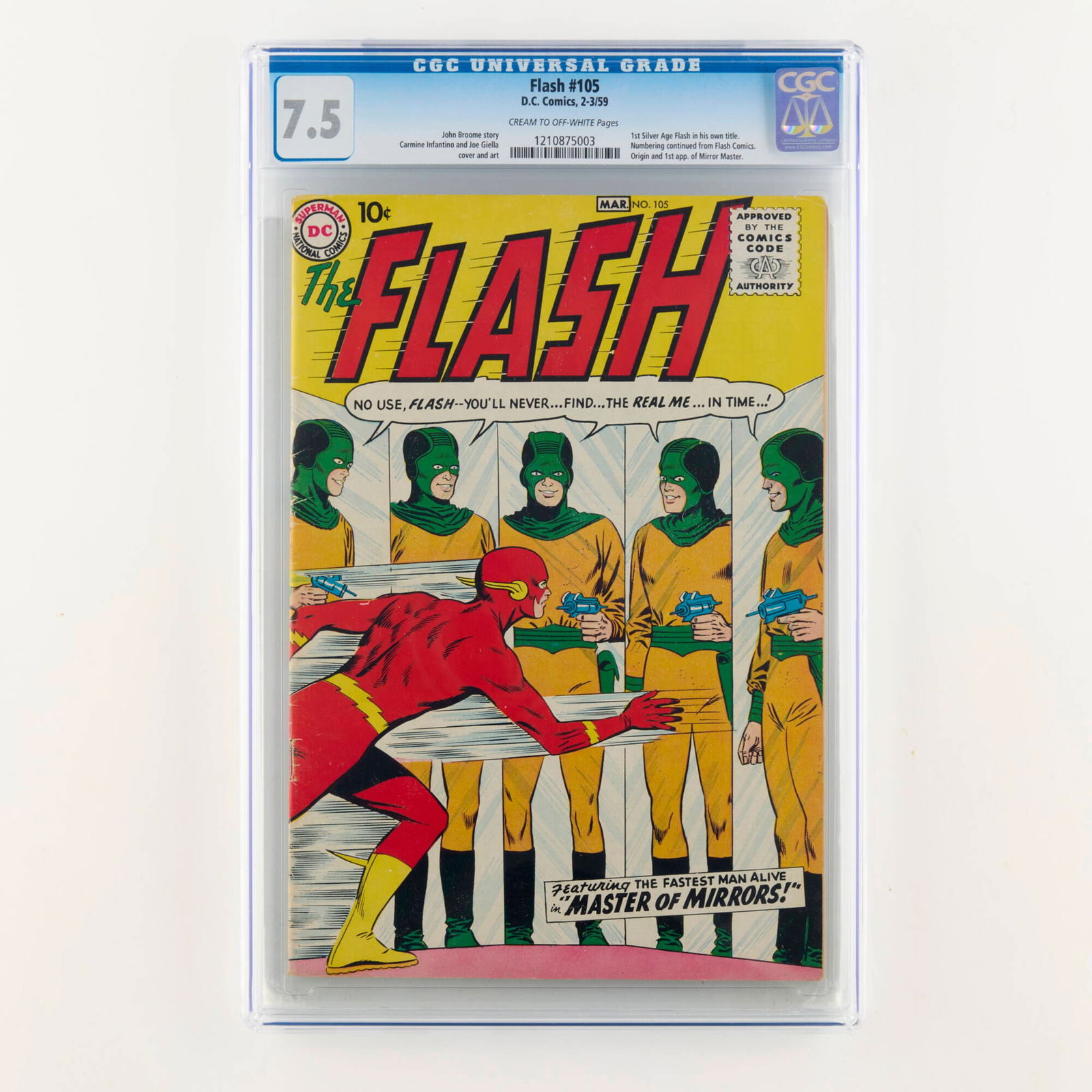 DC Comics Flash #105 CGC 7.5 (1 of 2)