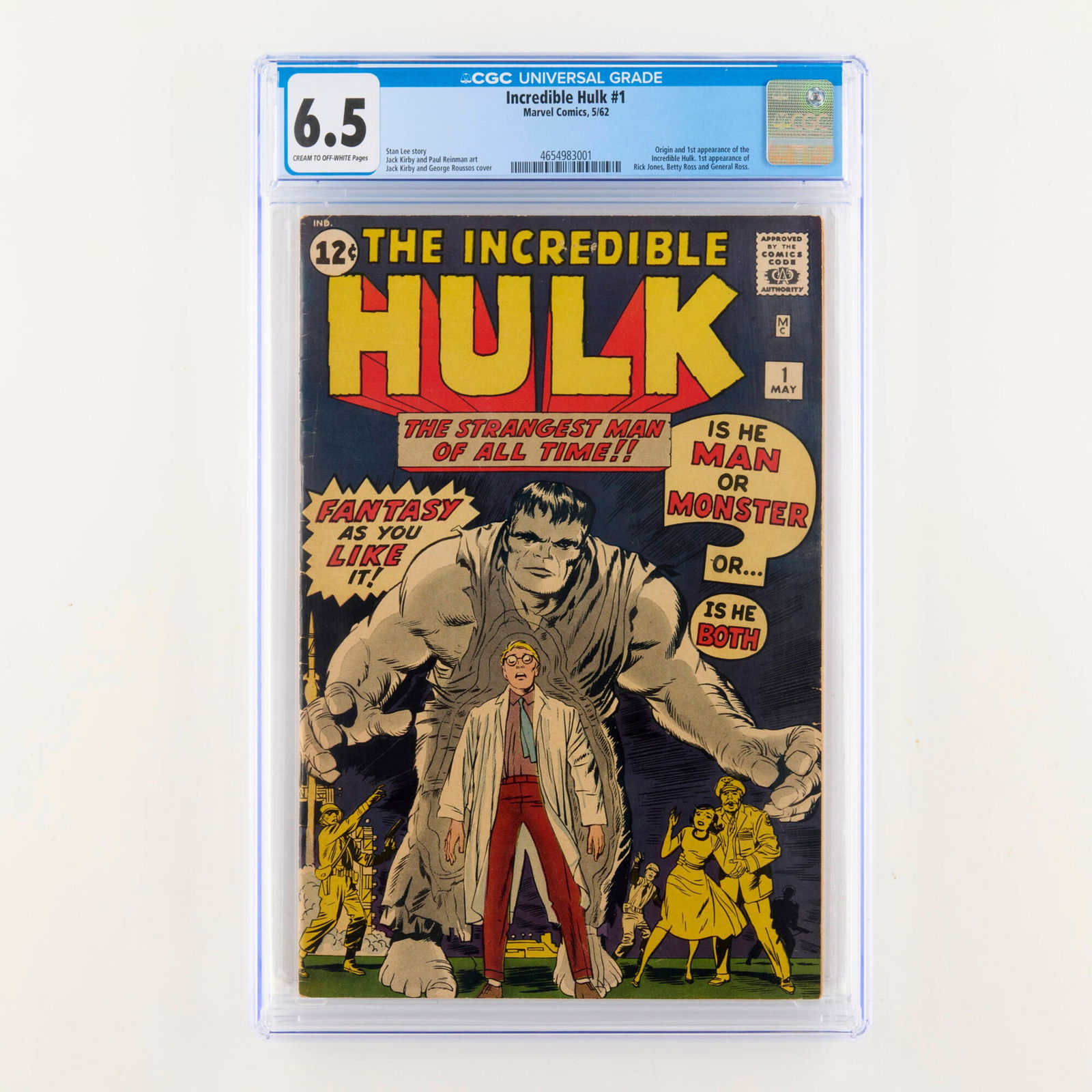 Marvel Comics Incredible Hulk #1 CGC 6.5 (1 of 2)