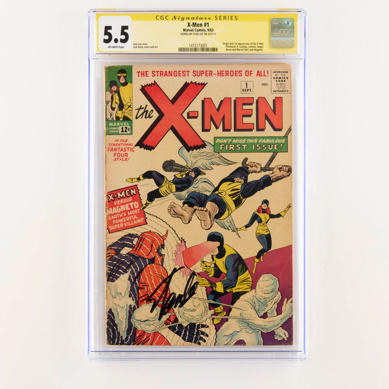 Marvel Comics X-Men #1 CGC 5.5 Signature Series Stan Lee (1 of 2)