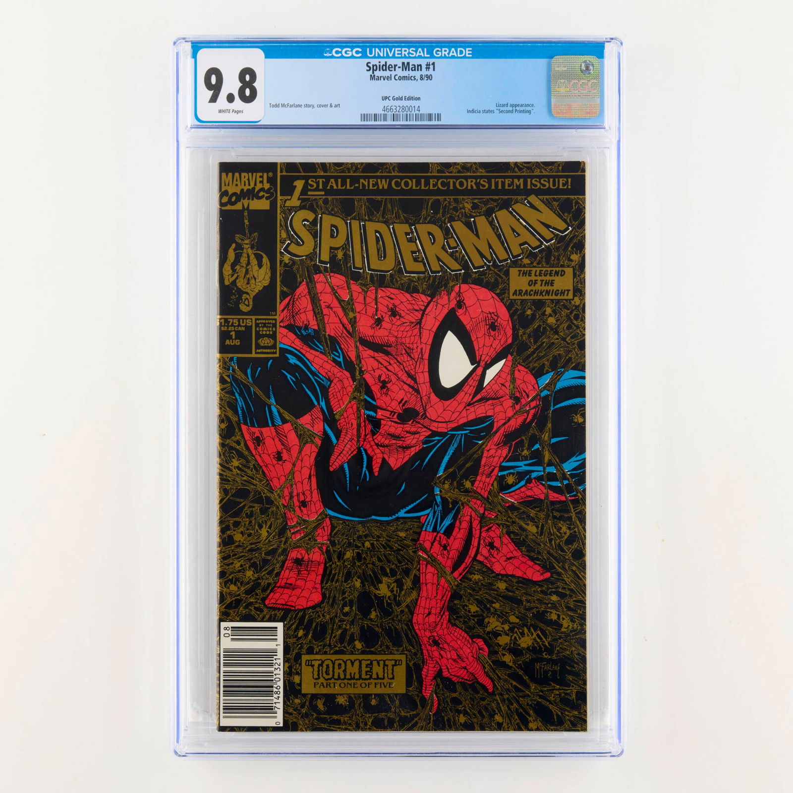 Marvel Comics Spider-Man #1 CGC 9.8 UPC Gold Edition (1 of 2)
