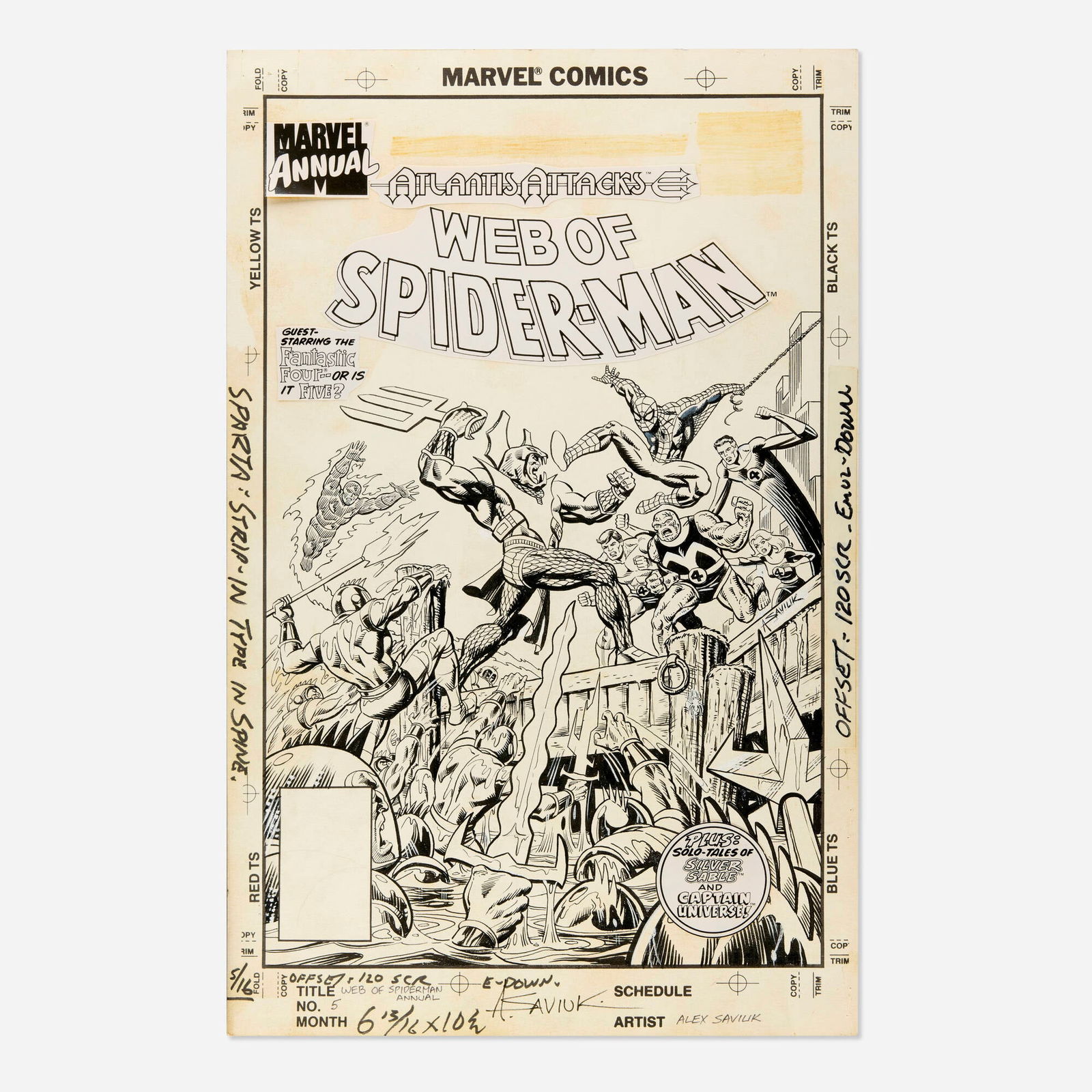 Alex Saviuk, Web of Spider-Man Annual #5 Original Art (Marvel Comics, 1989) (1 of 1)