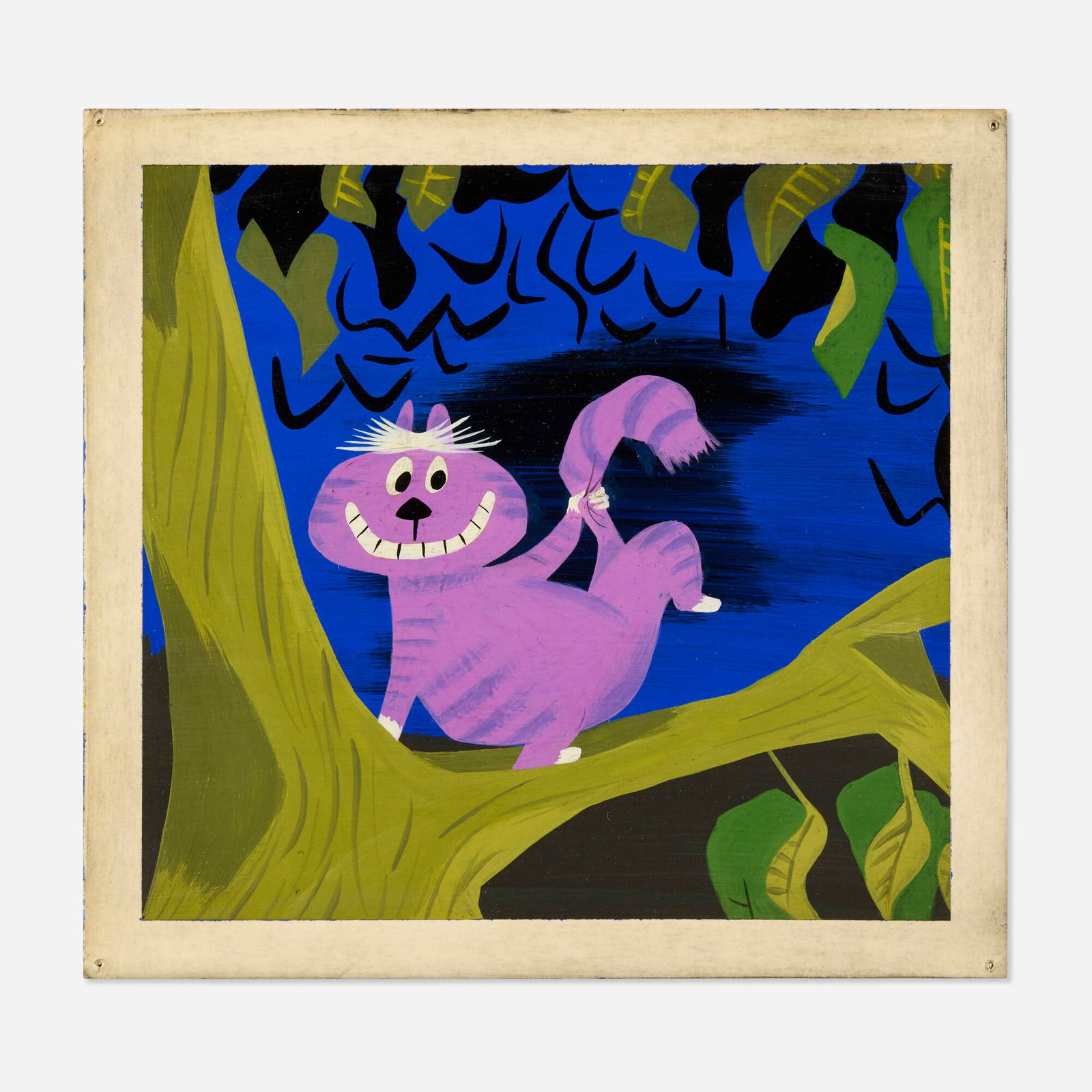 Mary Blair, Alice in Wonderland "Cheshire Cat" Concept Presentation Original Art (1 of 1)