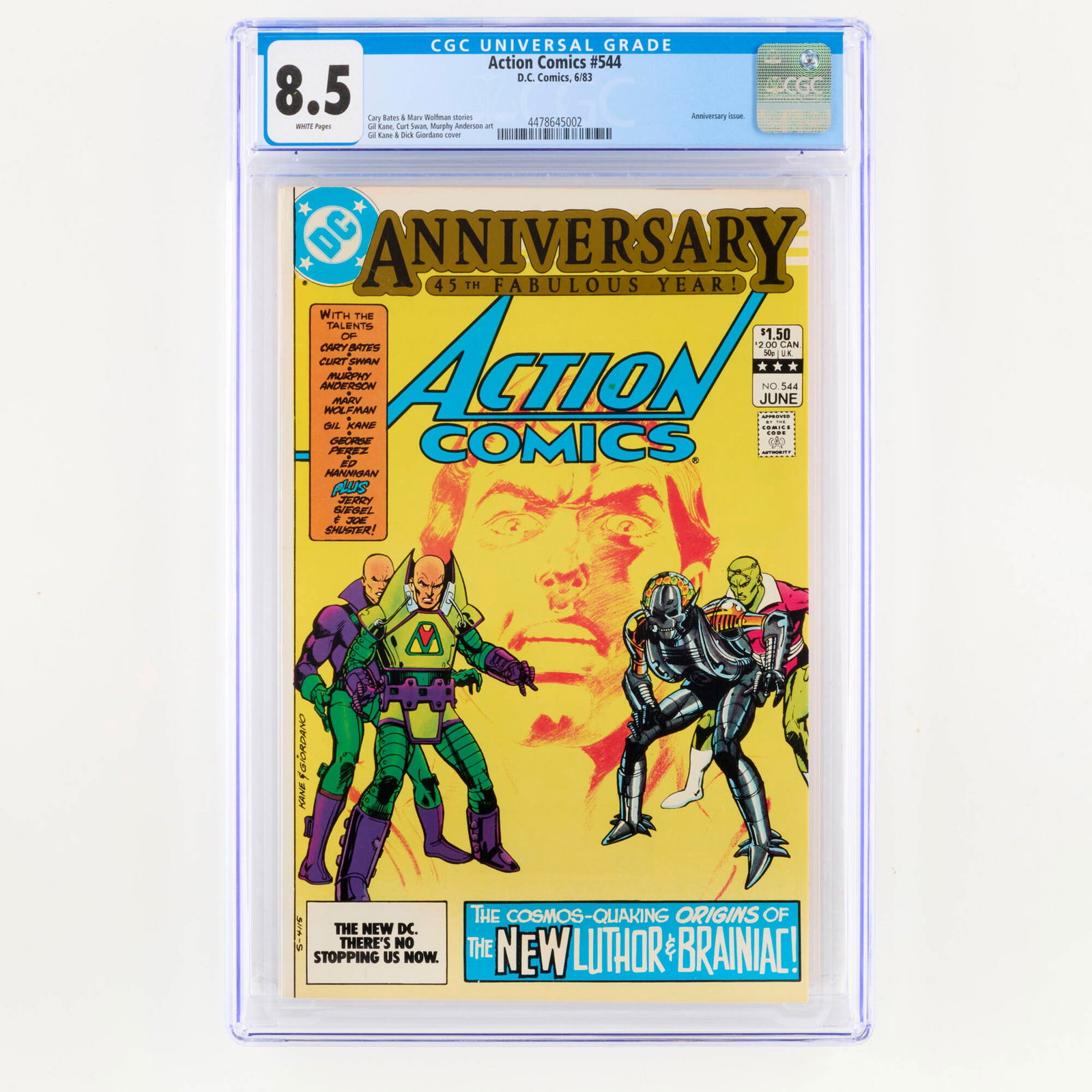 DC Comics Action Comics #544 CGC 8.5 (1 of 2)