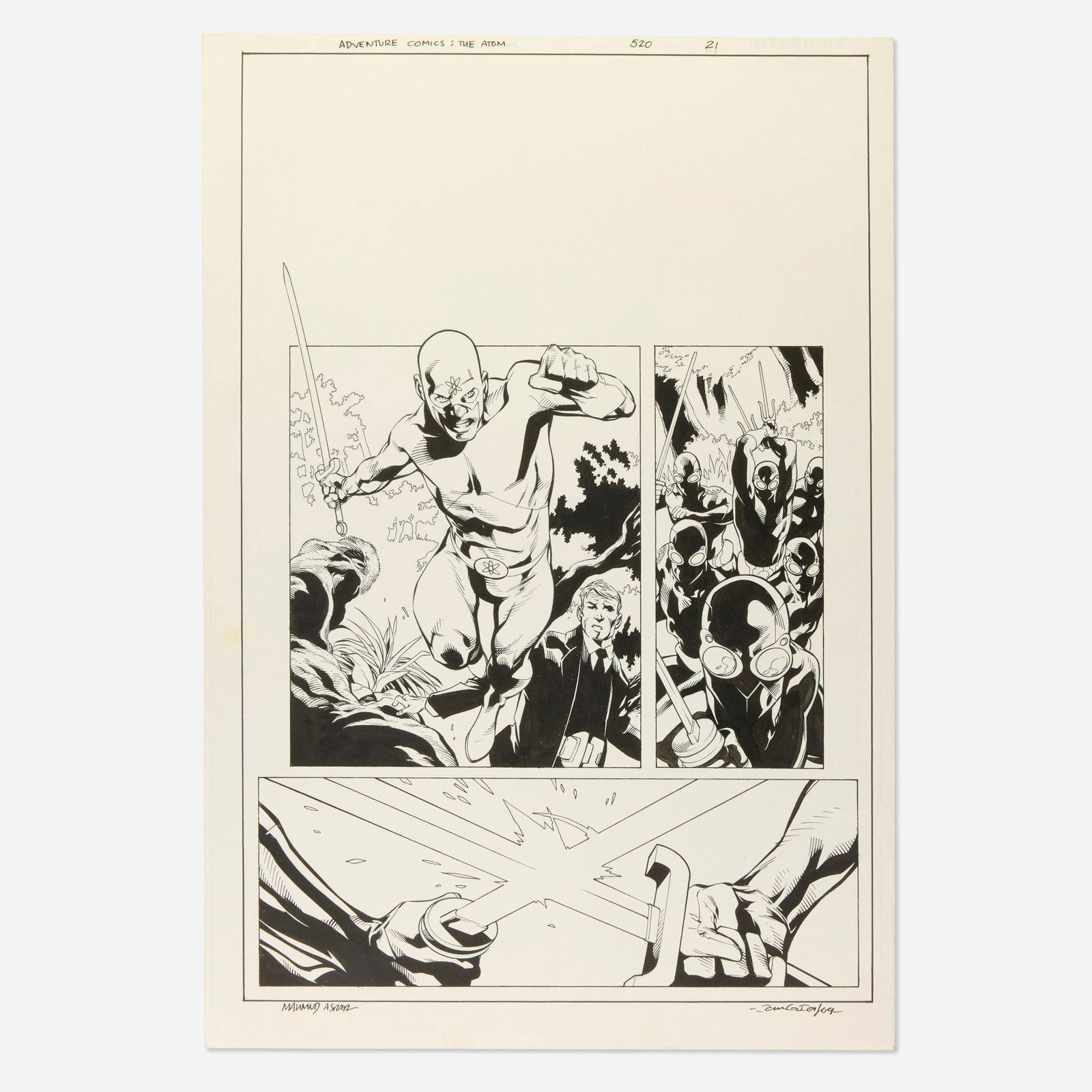 Mahmud A. Asrar and John Dell, Adventure Comics: The Atom #520 Story Page 21 Original Art (1 of 1)