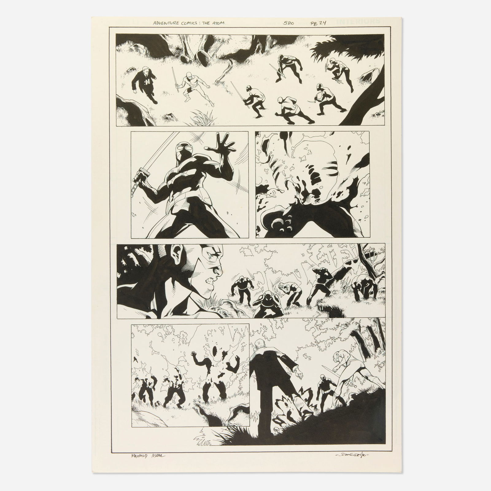 Mahmud A. Asrar and John Dell, Adventure Comics: The Atom #520 Story Page 24 Original Art (1 of 1)