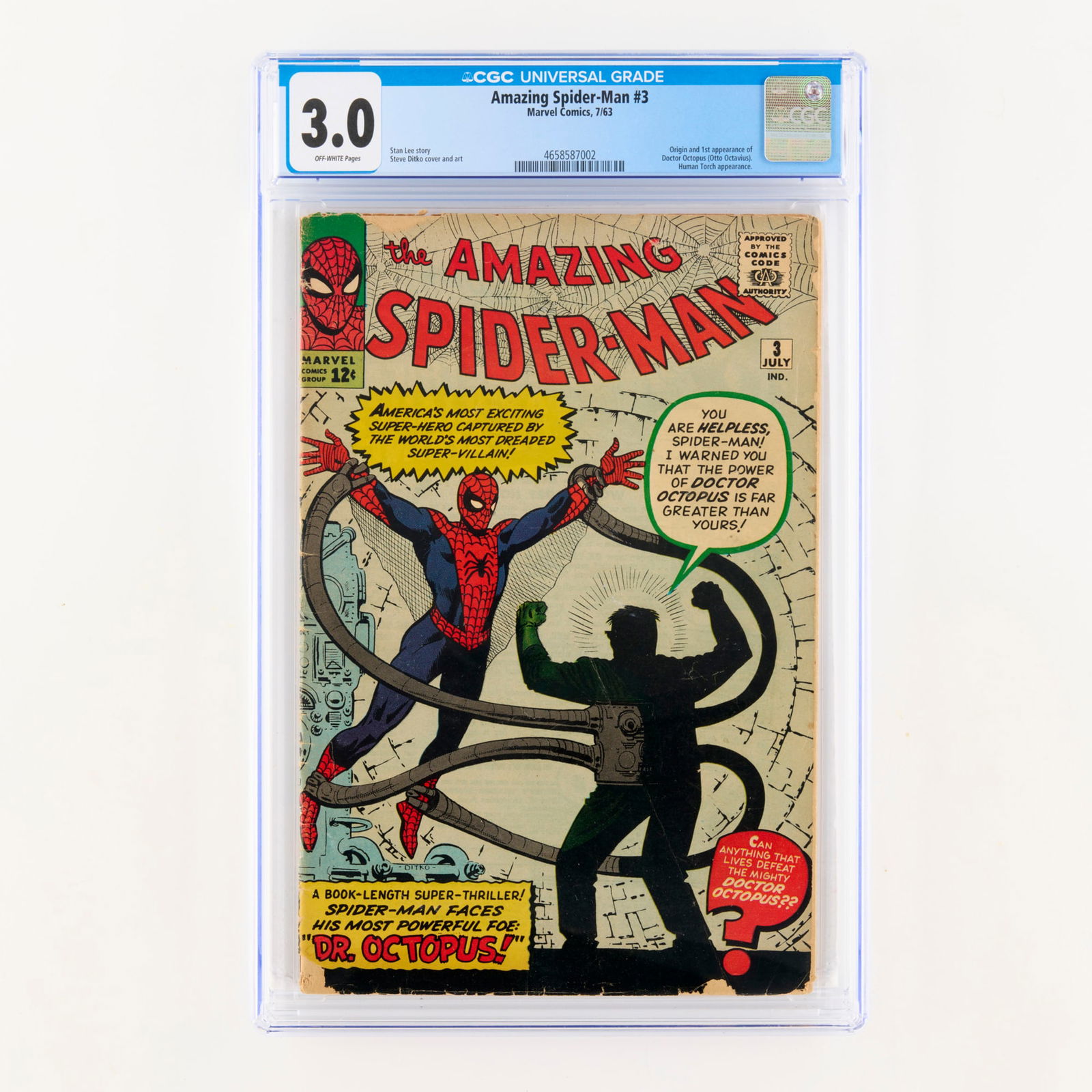 Marvel Comics Amazing Spider-Man #3 CGC 3.0 (1 of 2)
