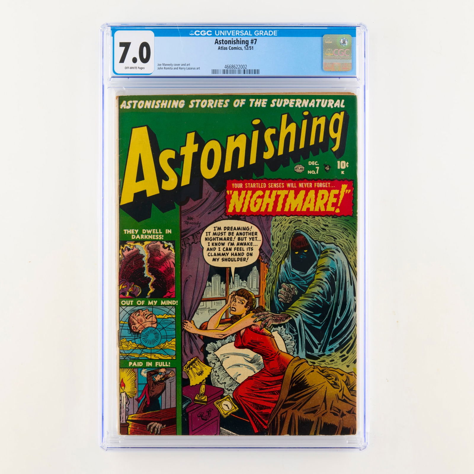 Atlas Comics Astonishing #7 CGC 7.0 (1 of 2)