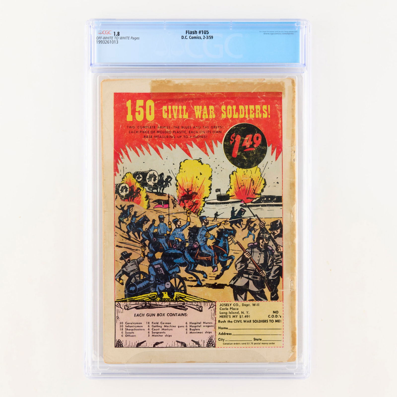 DC Comics Flash #105 CGC 1.8 - 2