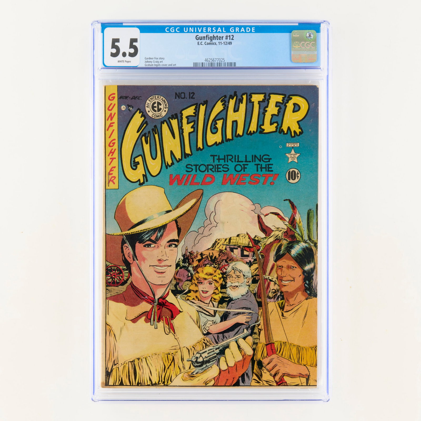 E.C. Comics Gunfighter #12 CGC 5.5 (1 of 2)