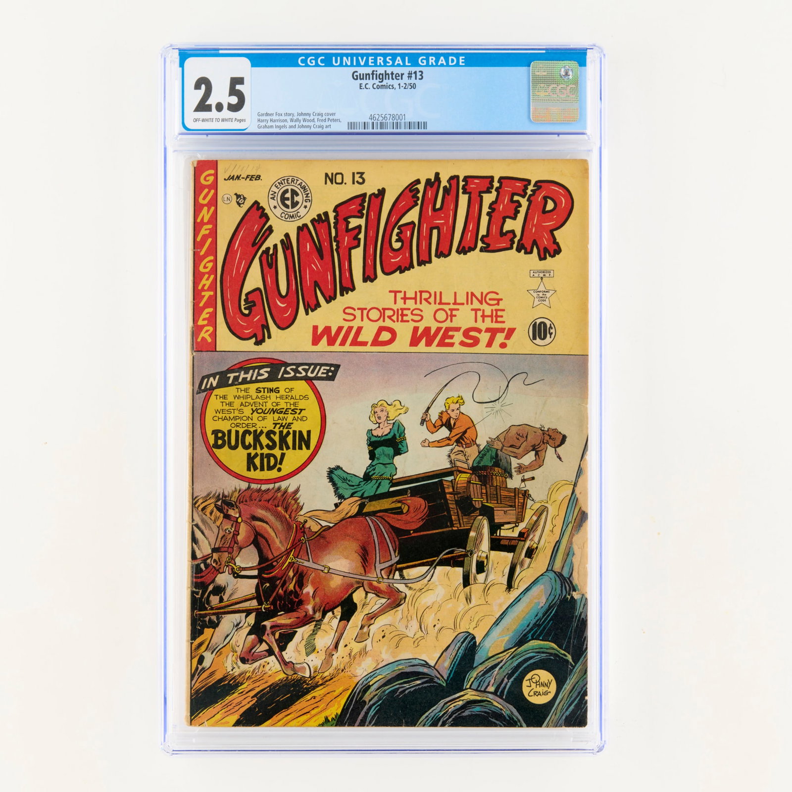 E.C. Comics Gunfighter #13 CGC 2.5 (1 of 2)