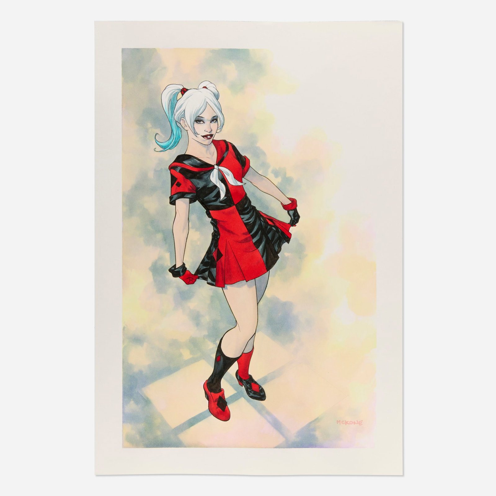Mike McKone, Harley Quinn Color Illustration (D.C. Comics) (1 of 1)