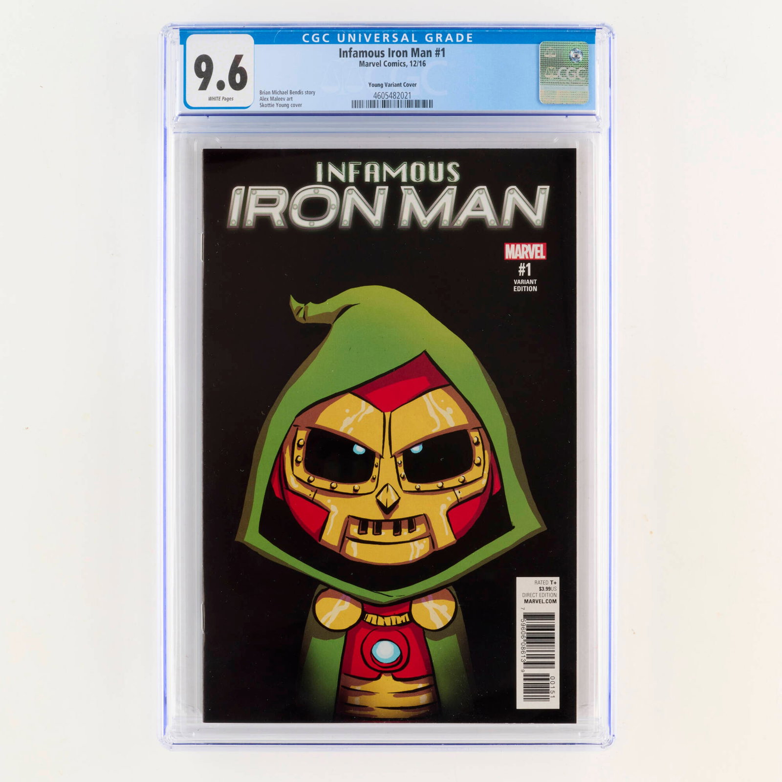 Marvel Comics Infamous Iron Man #1 CGC 9.6 Young Variant Cover (1 of 2)