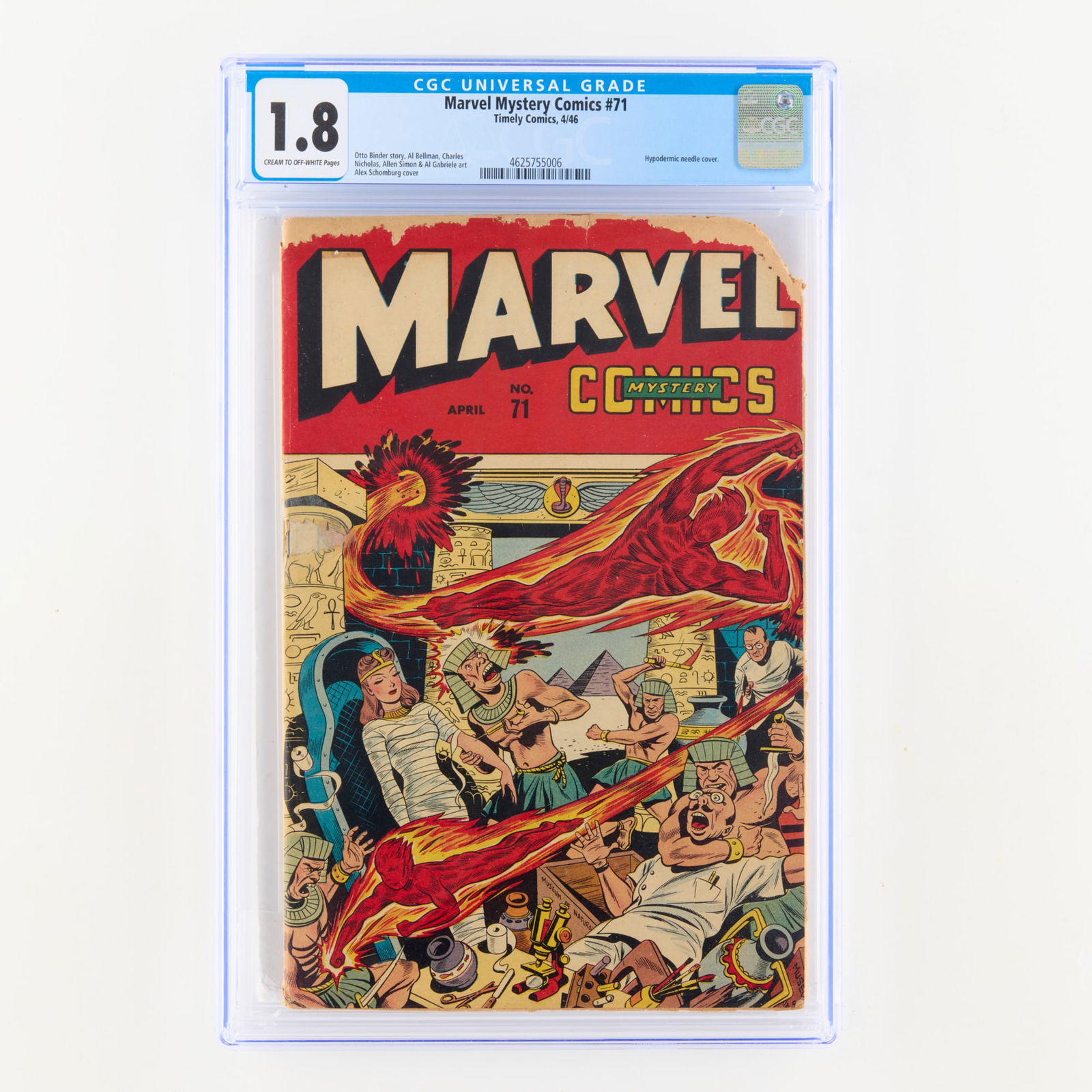 Timely Comics Marvel Mystery Comics #71 CGC 1.8 (1 of 2)