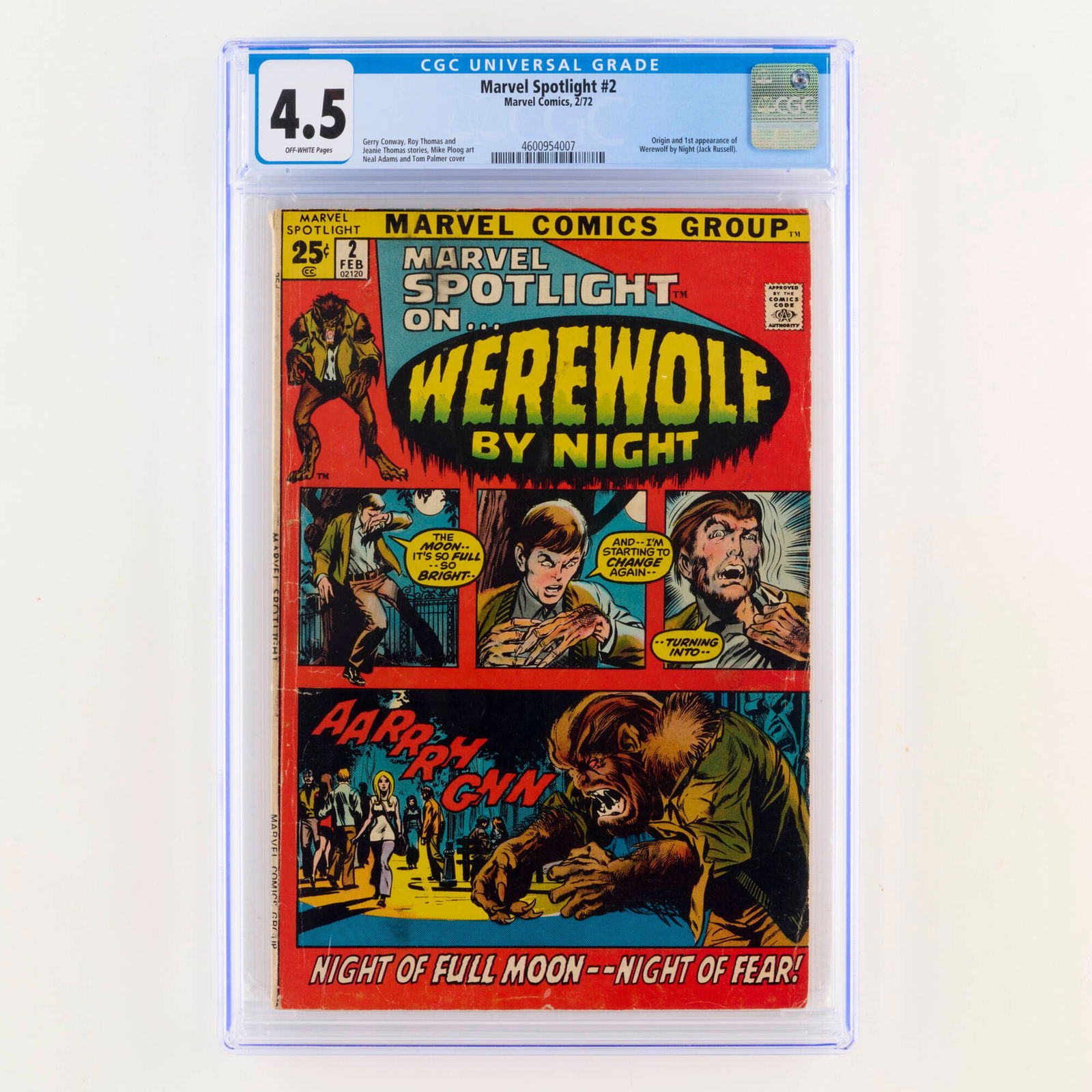 Marvel Comics Marvel Spotlight #2 CGC 4.5 (1 of 2)