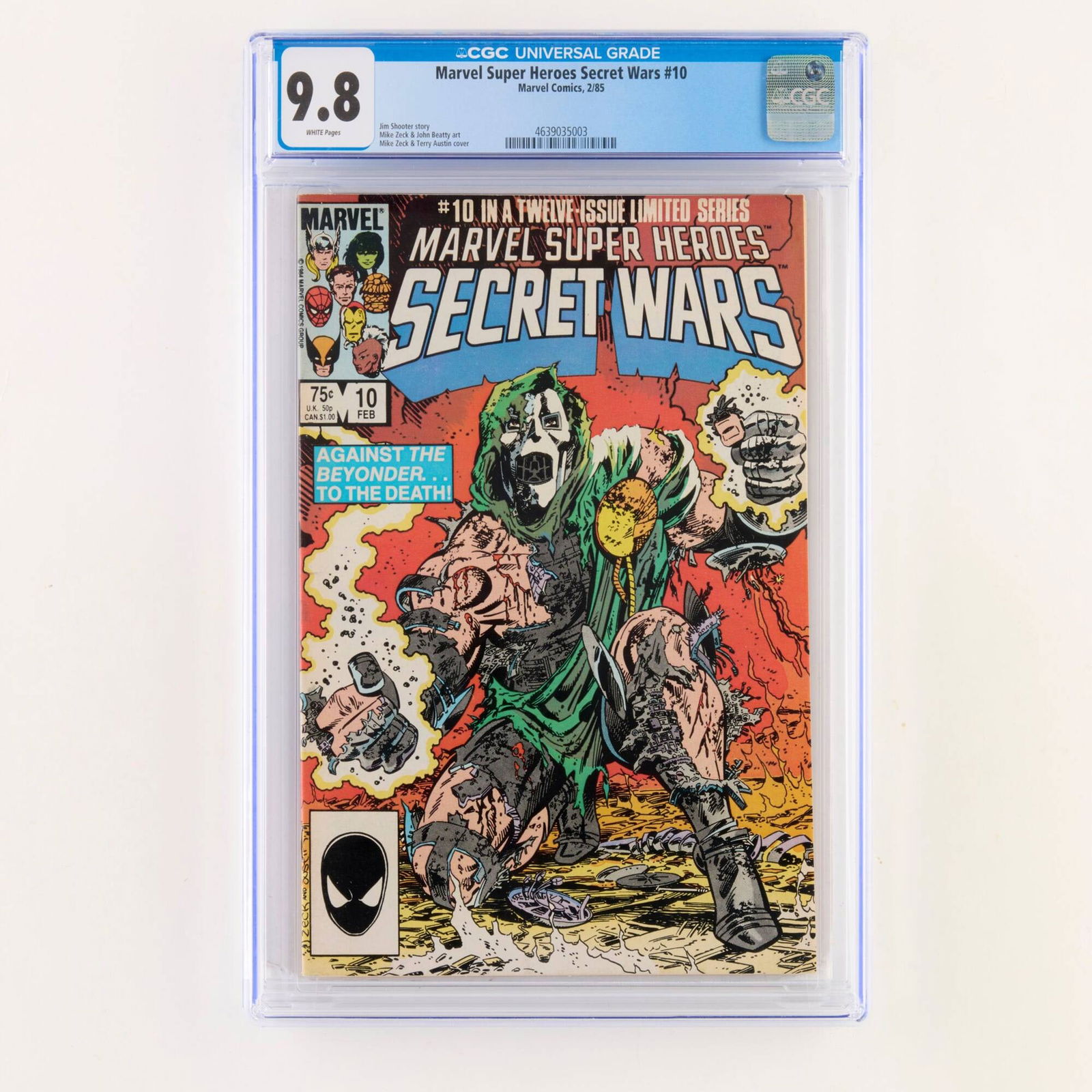 Marvel Comics Marvel Super Heroes Secret Wars #10 CGC 9.8 (1 of 2)