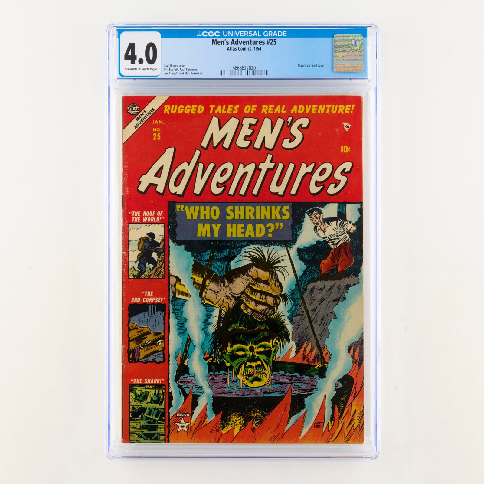 Atlas Comics Men's Adventures #25 CGC 4.0 (1 of 2)