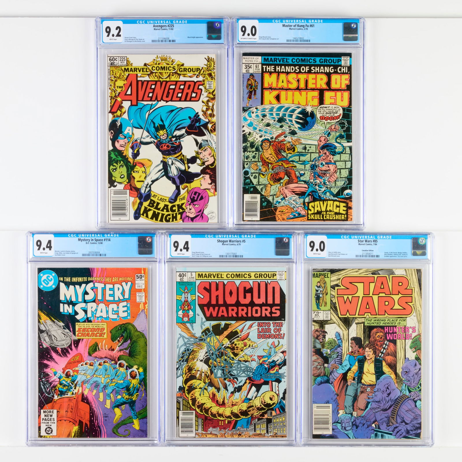 5 DC and Marvel Comics Bronze Age CGC Group (1 of 2)