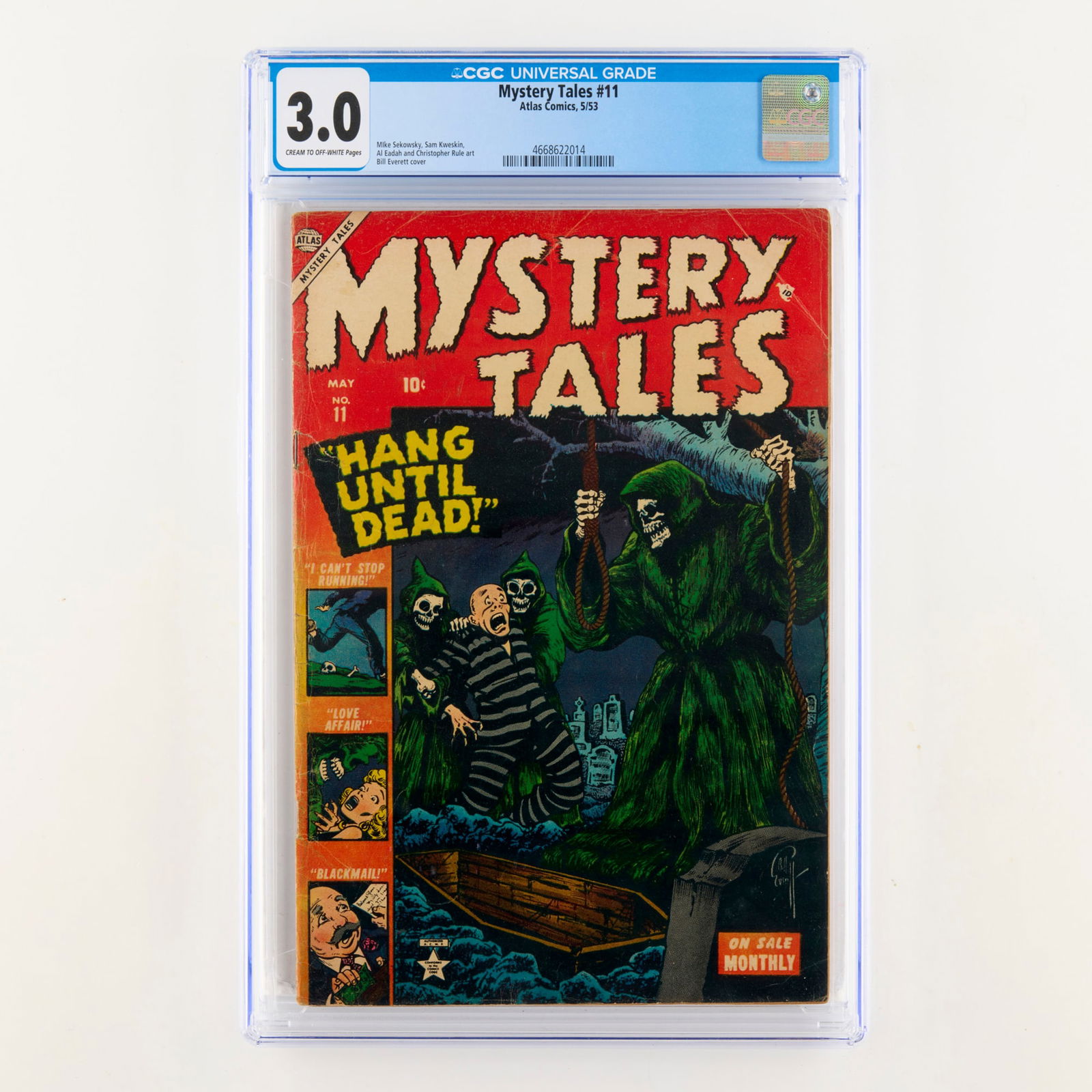 Atlas Comics Mystery Tales #11 CGC 3.0 (1 of 2)