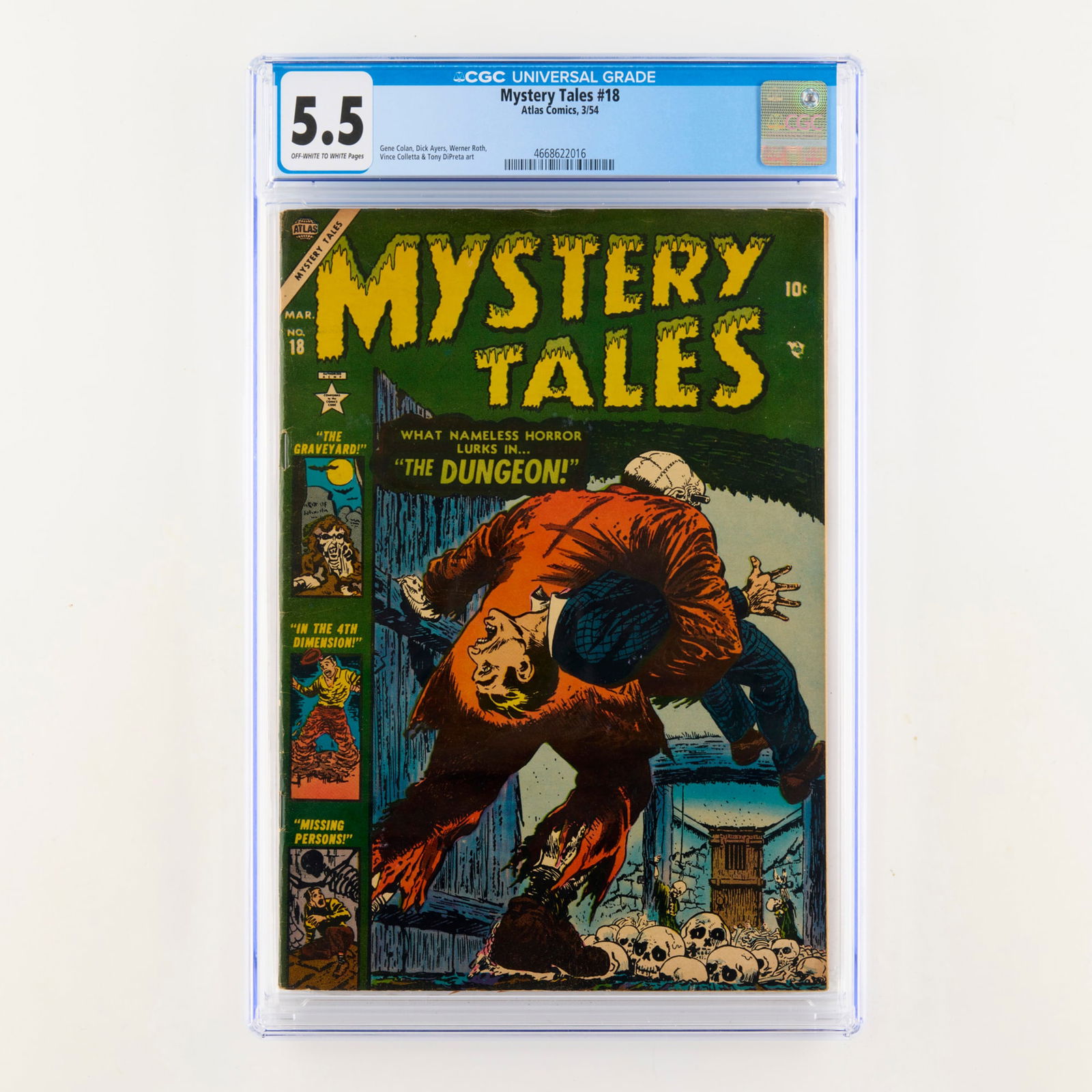 Atlas Comics Mystery Tales #18 CGC 5.5 (1 of 2)