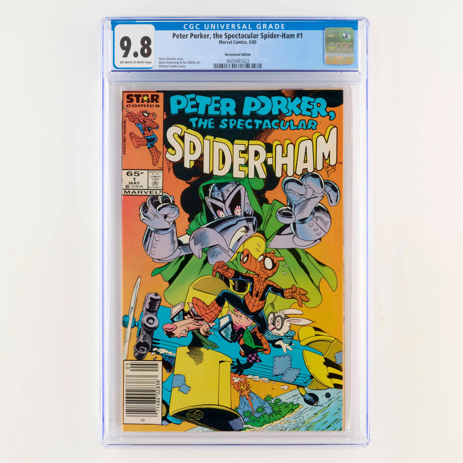 Marvel Comics Peter Porker, the Spectacular Spider-Ham #1 CGC 9.8 Newsstand (1 of 2)
