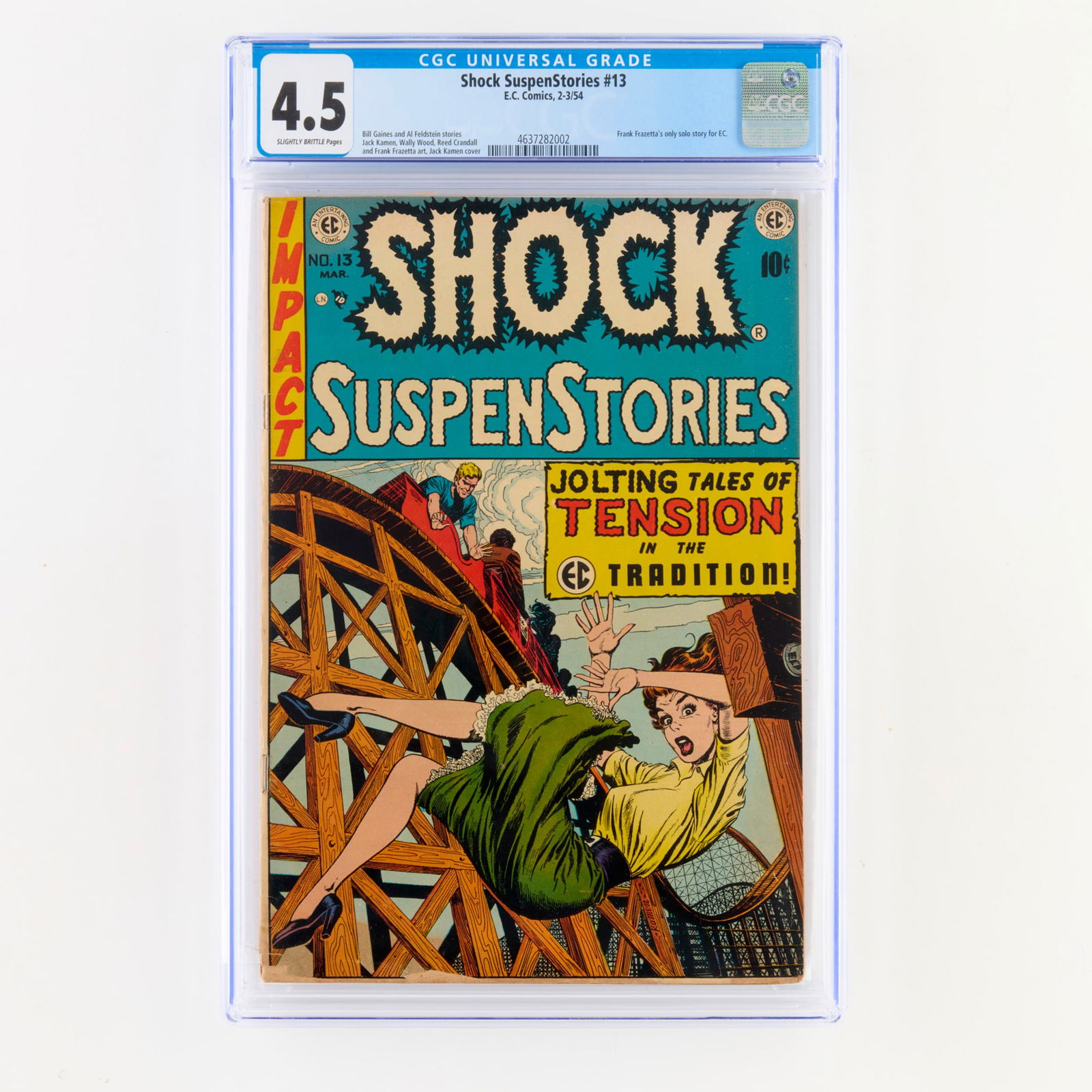 E.C. Comics Shock SuspenStories #13 CGC 4.5 (1 of 2)