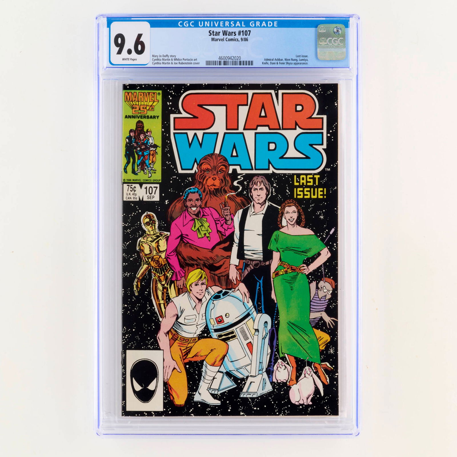 Marvel Comics Star Wars #107 CGC 9.6 (1 of 2)