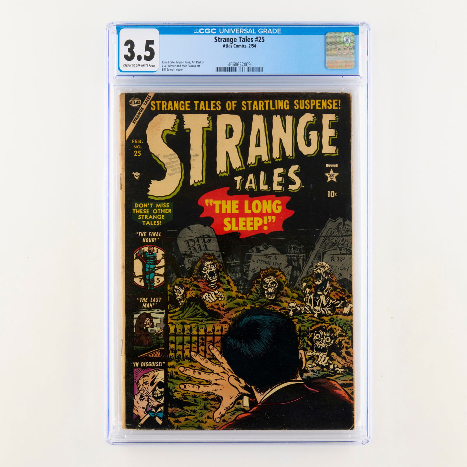 Atlas Comics Strange Tales #25 CGC 3.5 (1 of 2)
