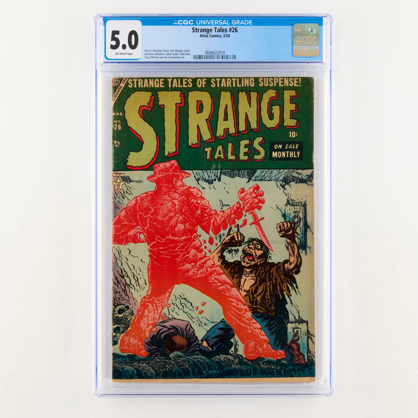Atlas Comics Strange Tales #26 CGC 5.0 (1 of 2)