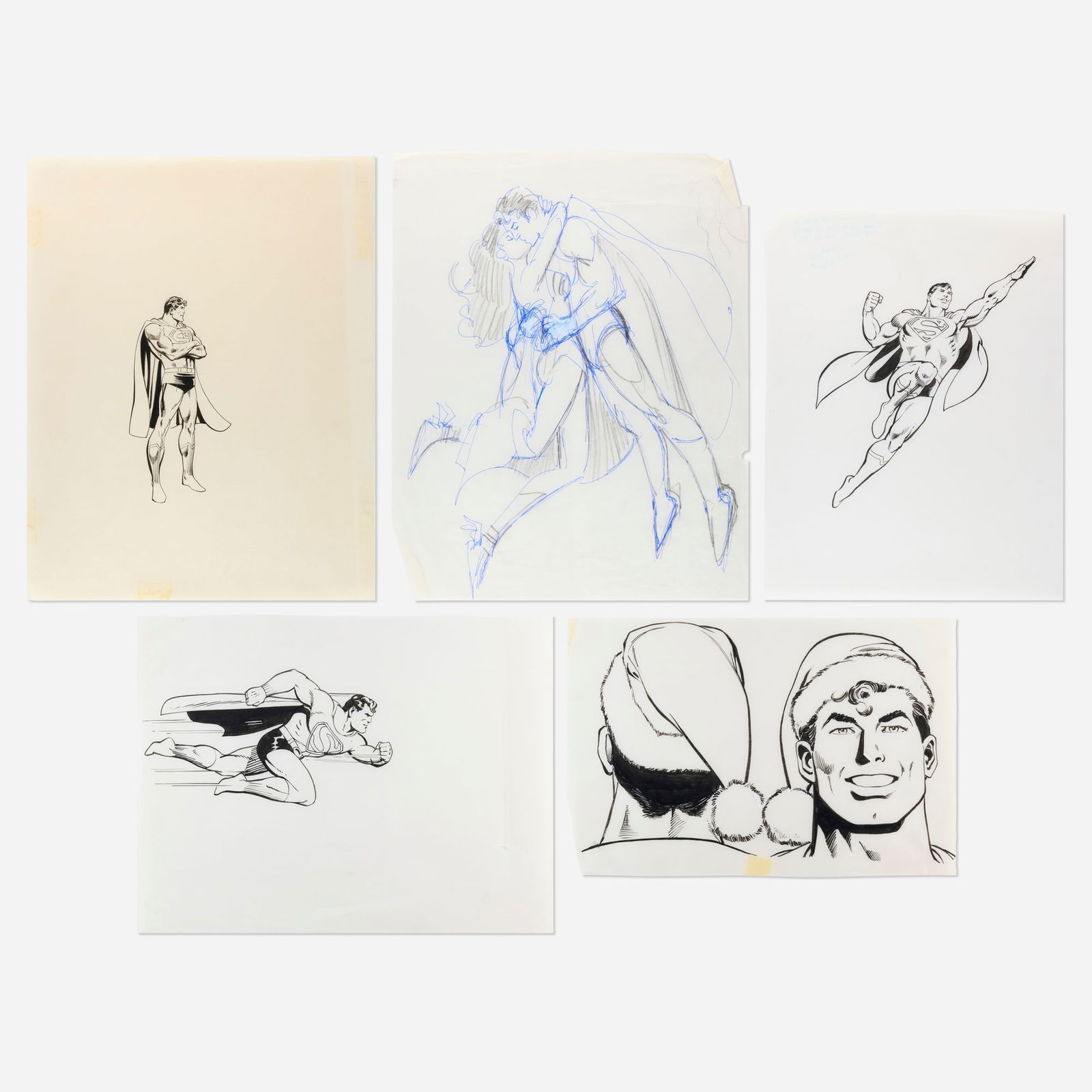 Joe Orlando, Superman Licensing Original Art Group of 5 (D.C.Comics) (1 of 1)