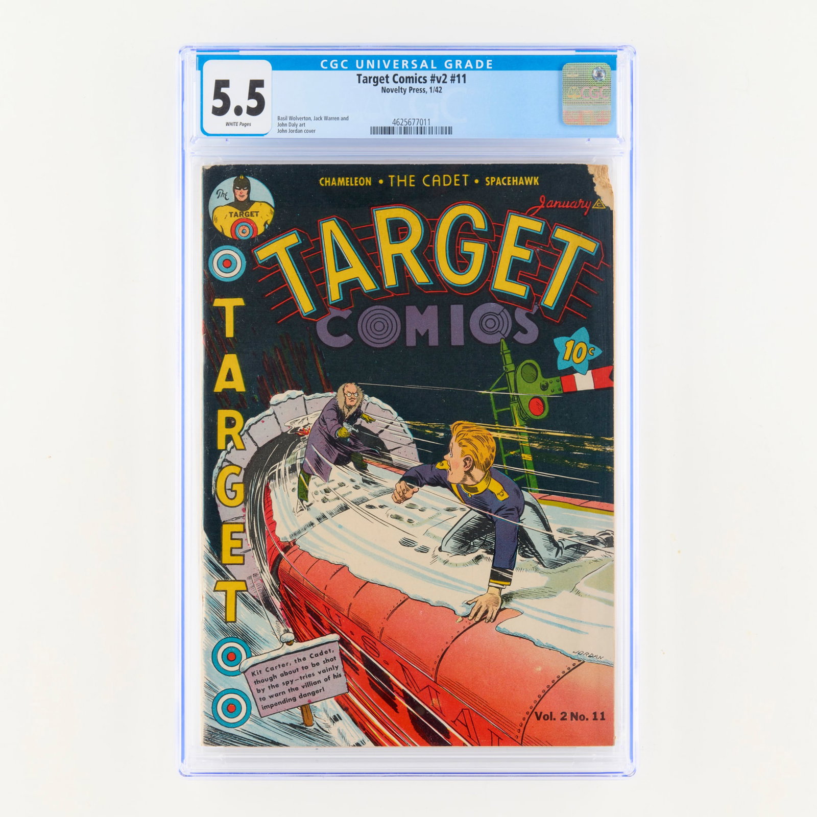 Novelty Press Target Comics v2 #11 CGC 5.5 (1 of 2)