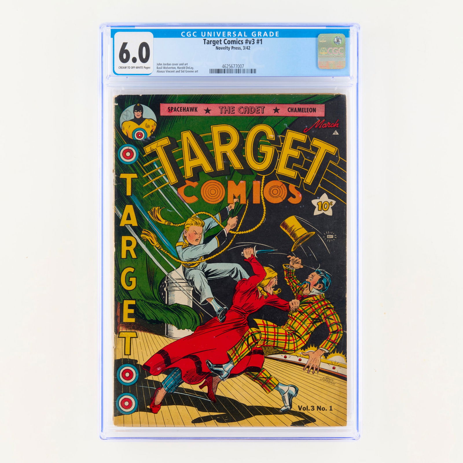 Novelty Press Target Comics v3 #1 CGC 6.0 (1 of 2)