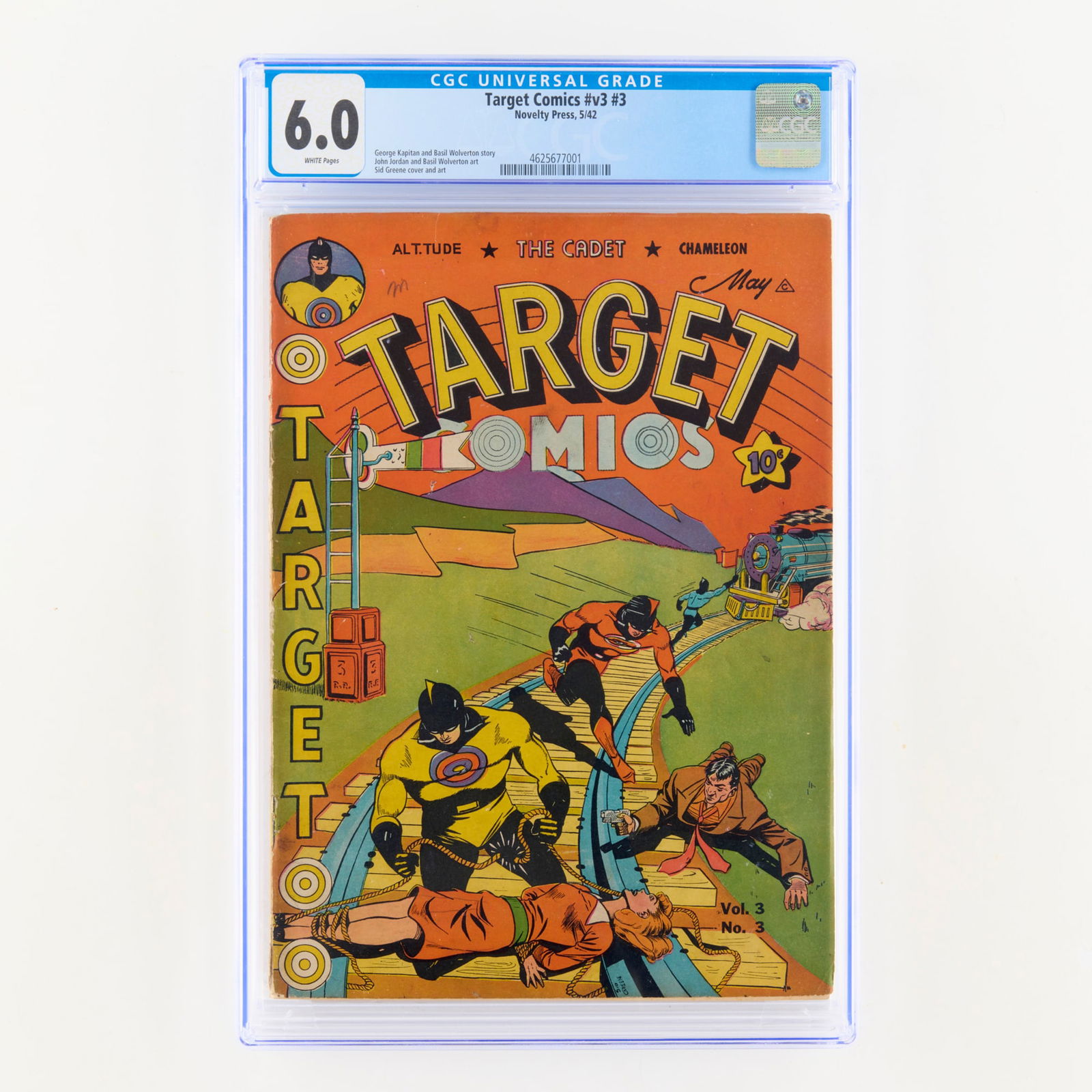 Novelty Press Target Comics v3 #3 CGC 6.0 (1 of 2)