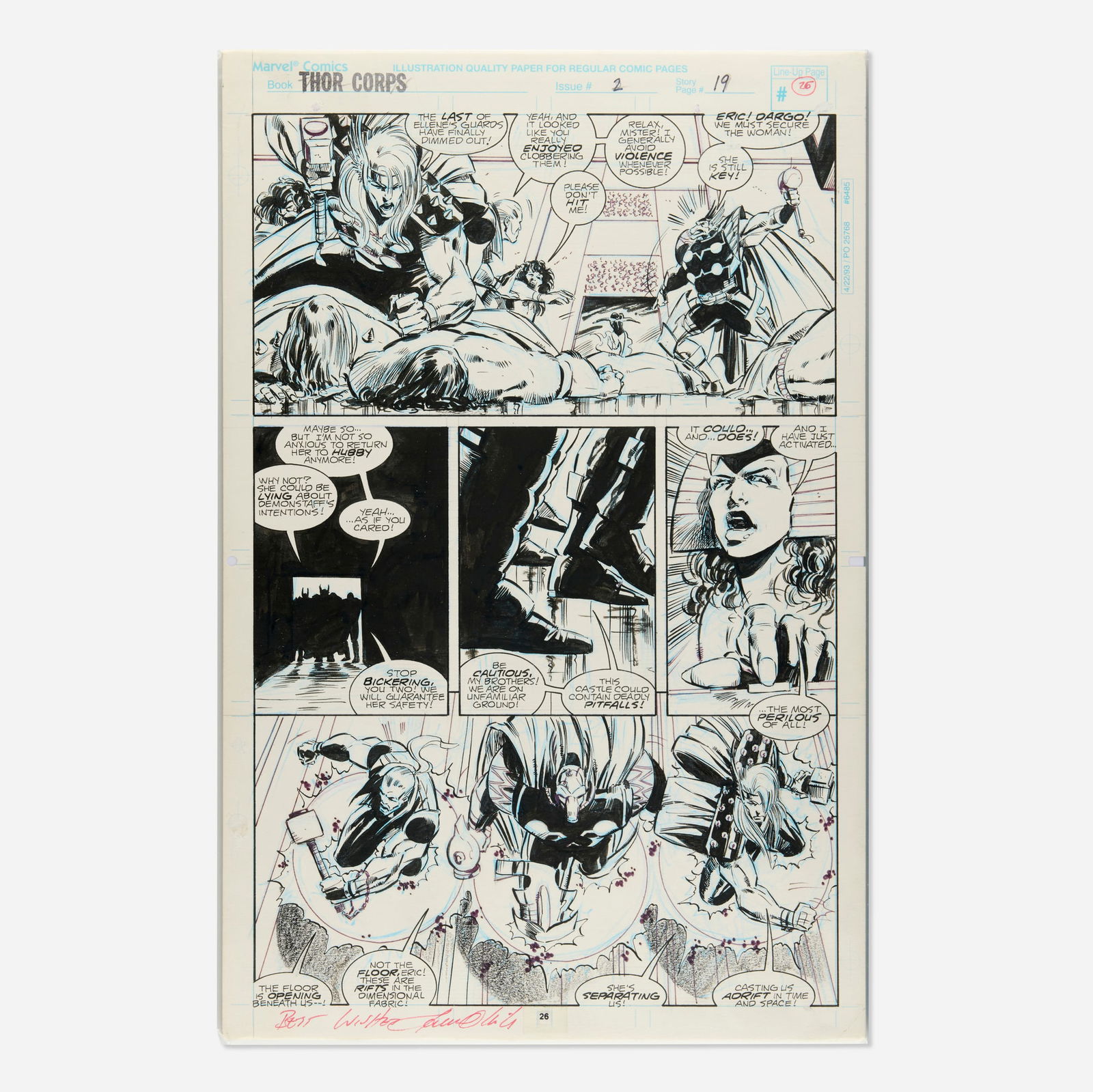 Pat Olliffe, Thor Corps #2 Story Page 19 Original Art (Marvel Comics, 1993) (1 of 1)