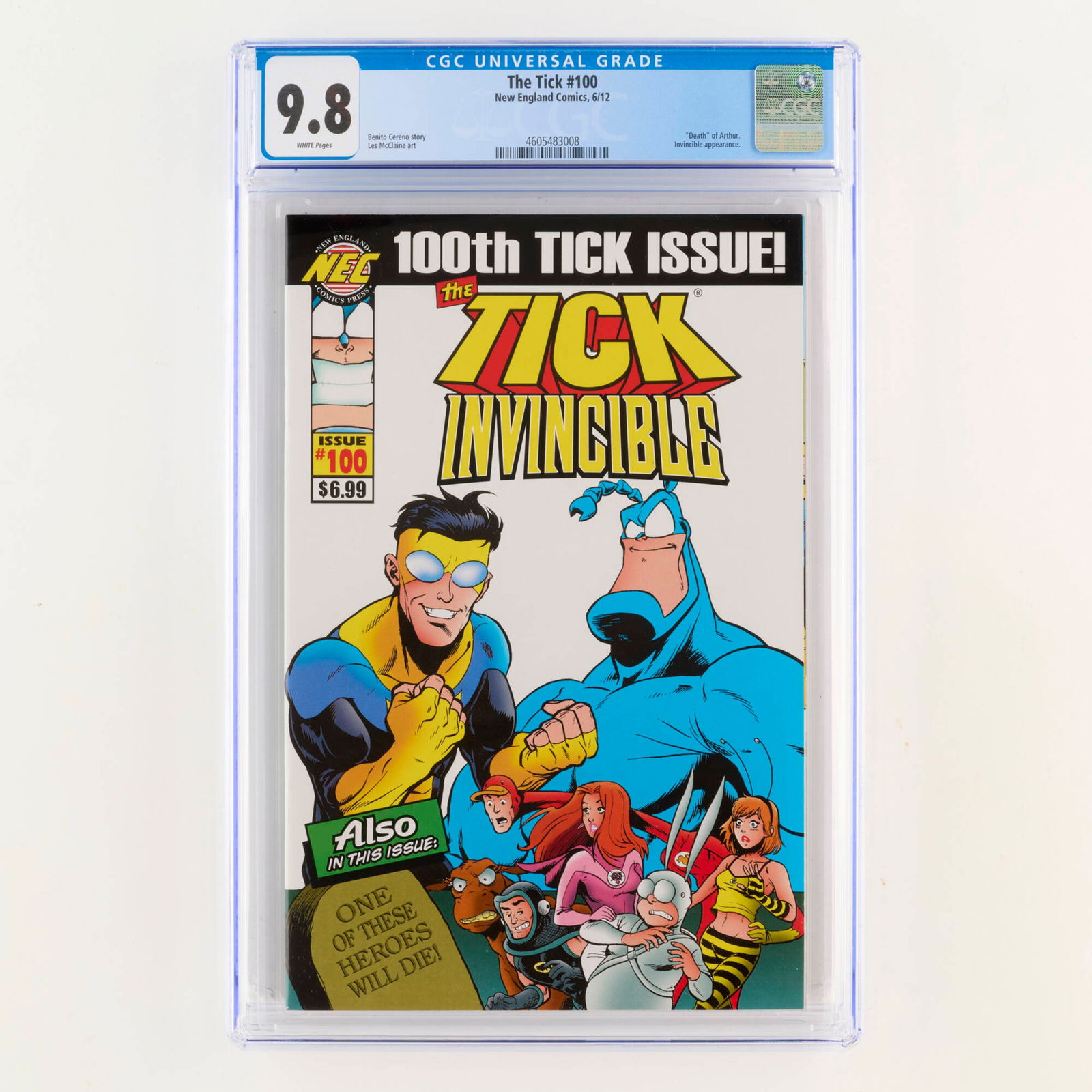 New England Comics The Tick #100 CGC 9.8 (1 of 2)