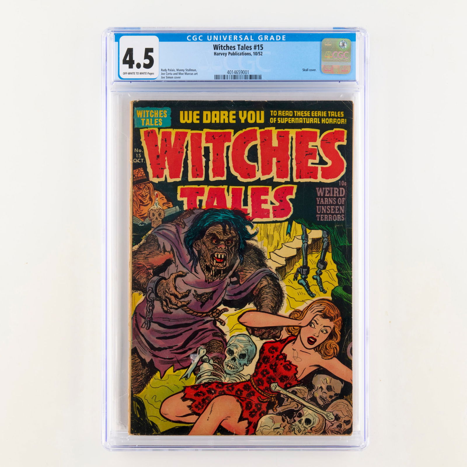 Harvey Publications Witches Tales #15 CGC 4.5 (1 of 2)