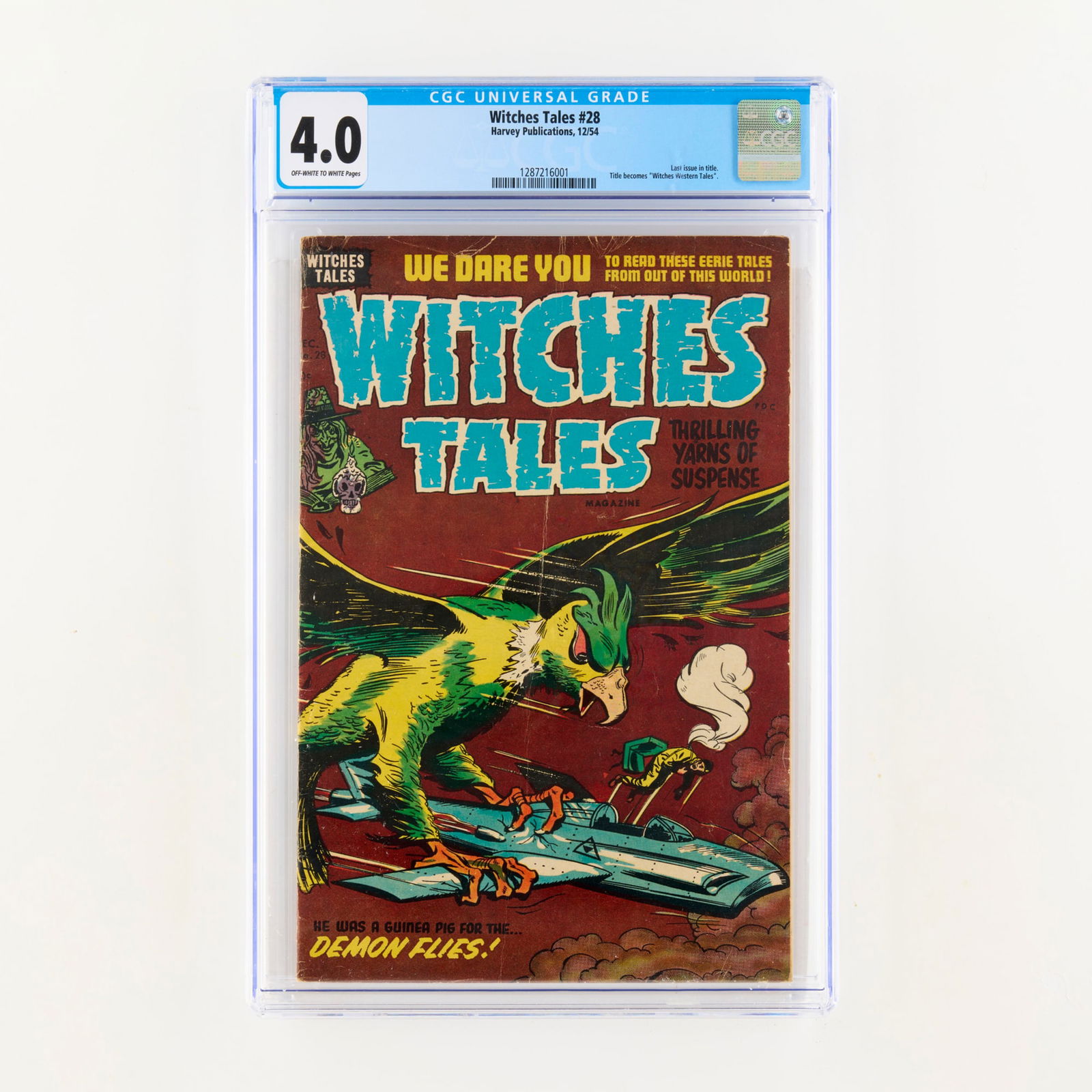 Harvey Publications Witches Tales #28 CGC 4.0 (1 of 2)