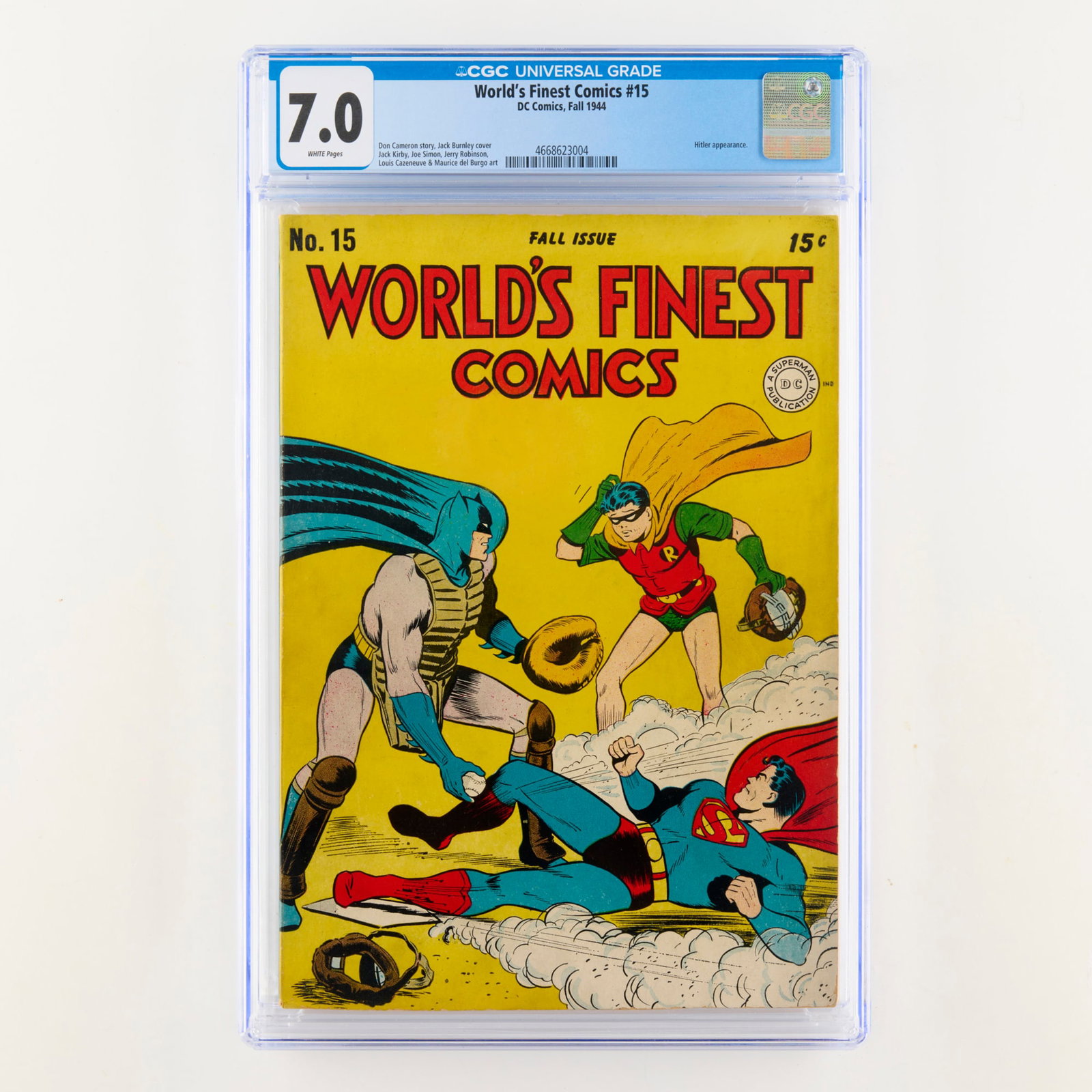 DC Comics World's Finest Comics #15 CGC 7.0 (1 of 2)